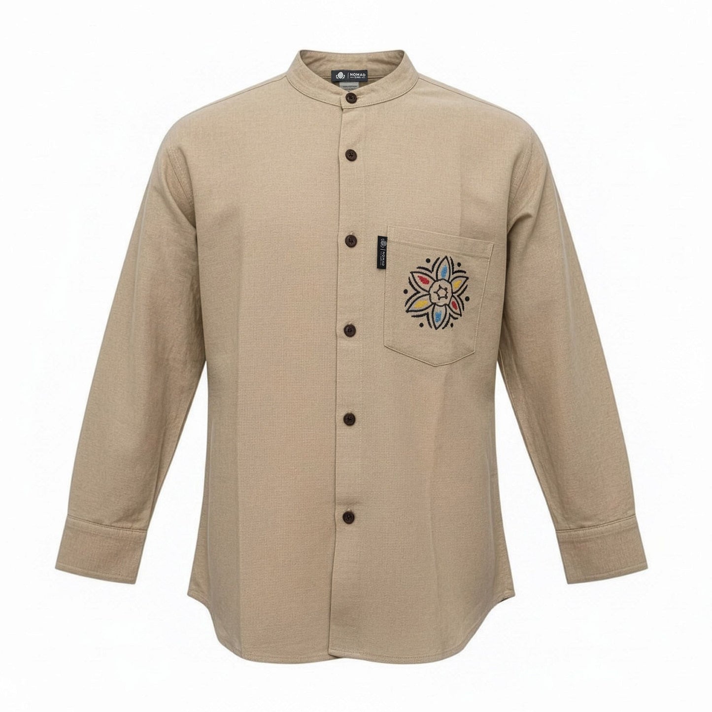 Nomad Sari Kathmandu Shirt - Stone - Medium