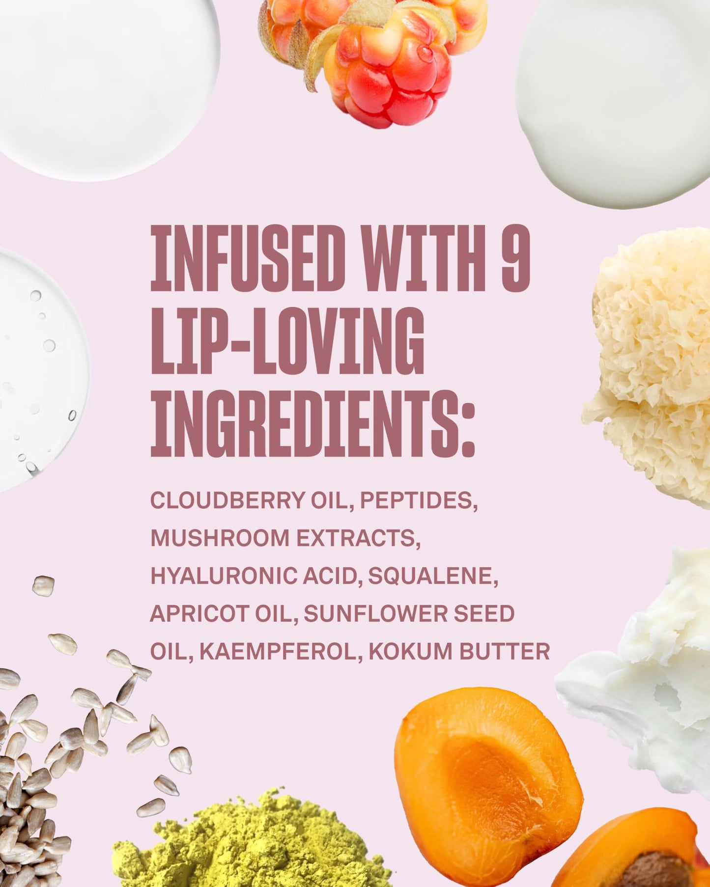 BABE ORIGINAL Cloud 9 Lip Serum | Hydrating Lip Treatment with Cloudberry Oil, Peptides & Hyaluronic Acid