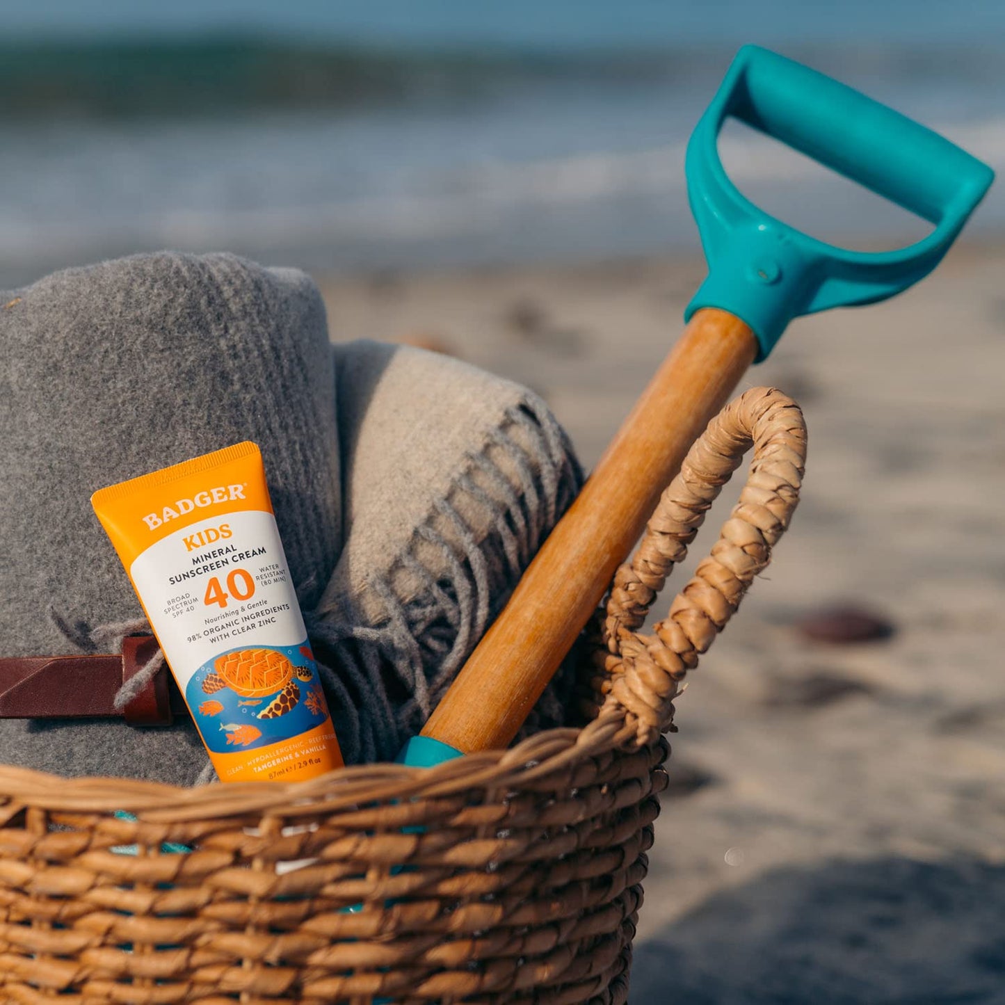 Badger Kids Mineral Sunscreen Cream SPF 40 — 98% Organic, Reef Safe, Hawaii Approved (2-Pack)