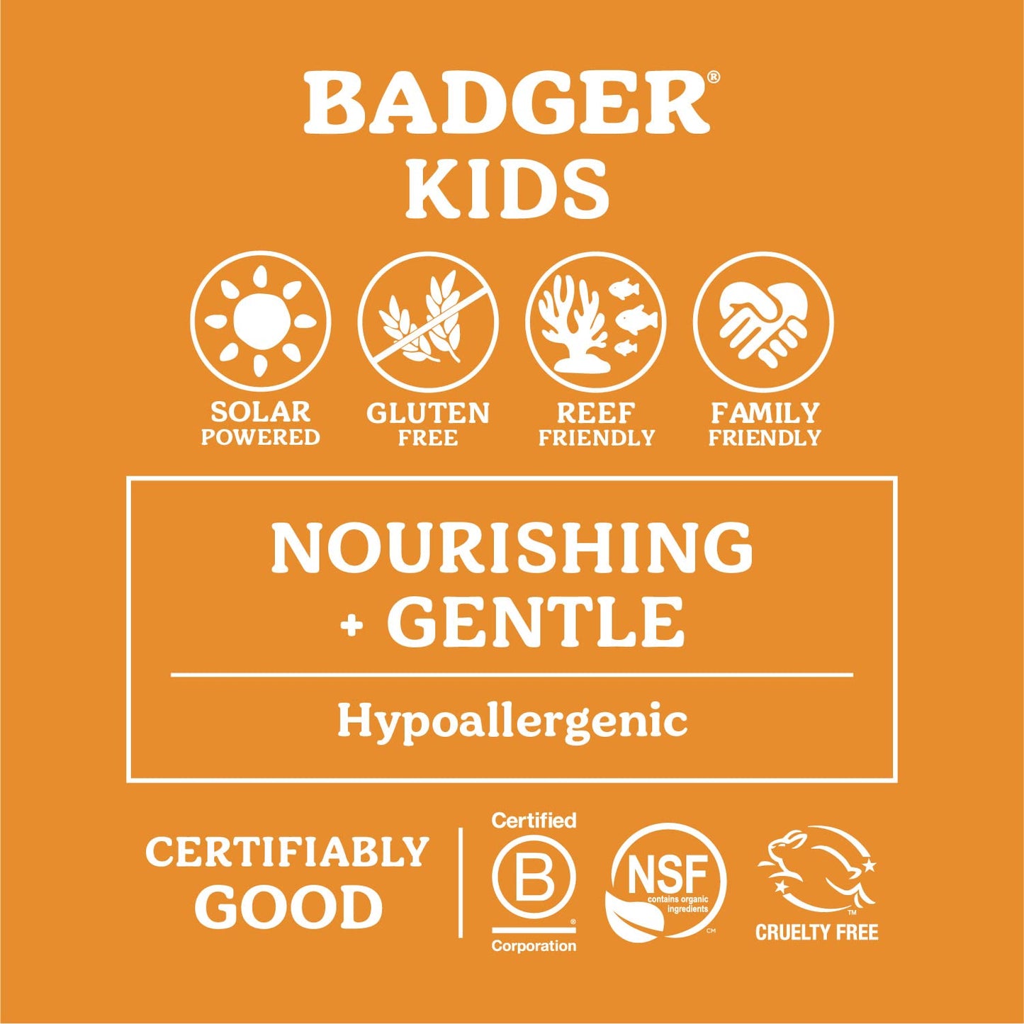 Badger Mineral Kids Sunscreen Face Stick SPF 35 – Travel Size 2-Pack, Reef Safe