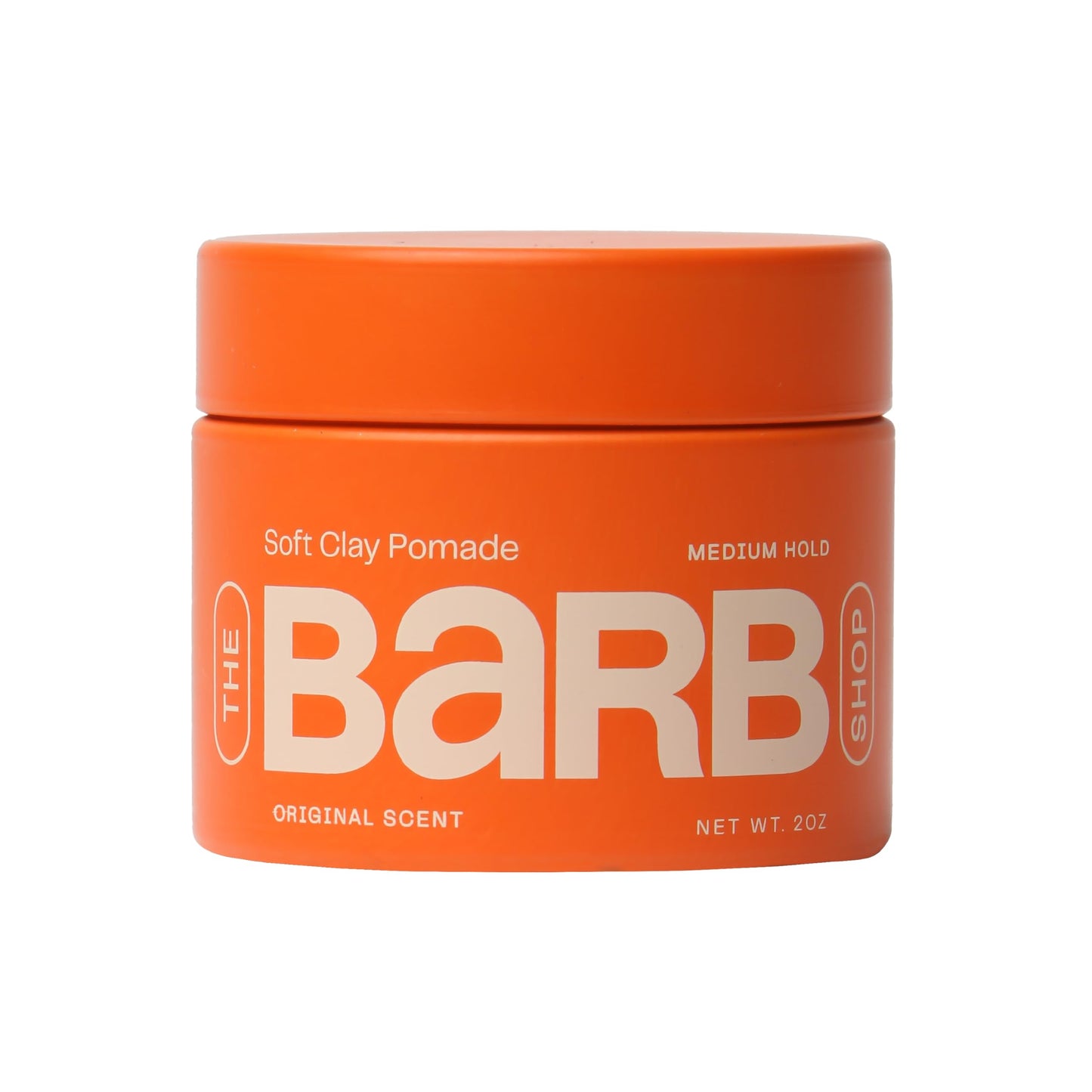 Barb Soft Clay Pomade – Medium Hold, Non-Sticky Water-Based Styling for Women & Men | The Barb Shop 2 oz