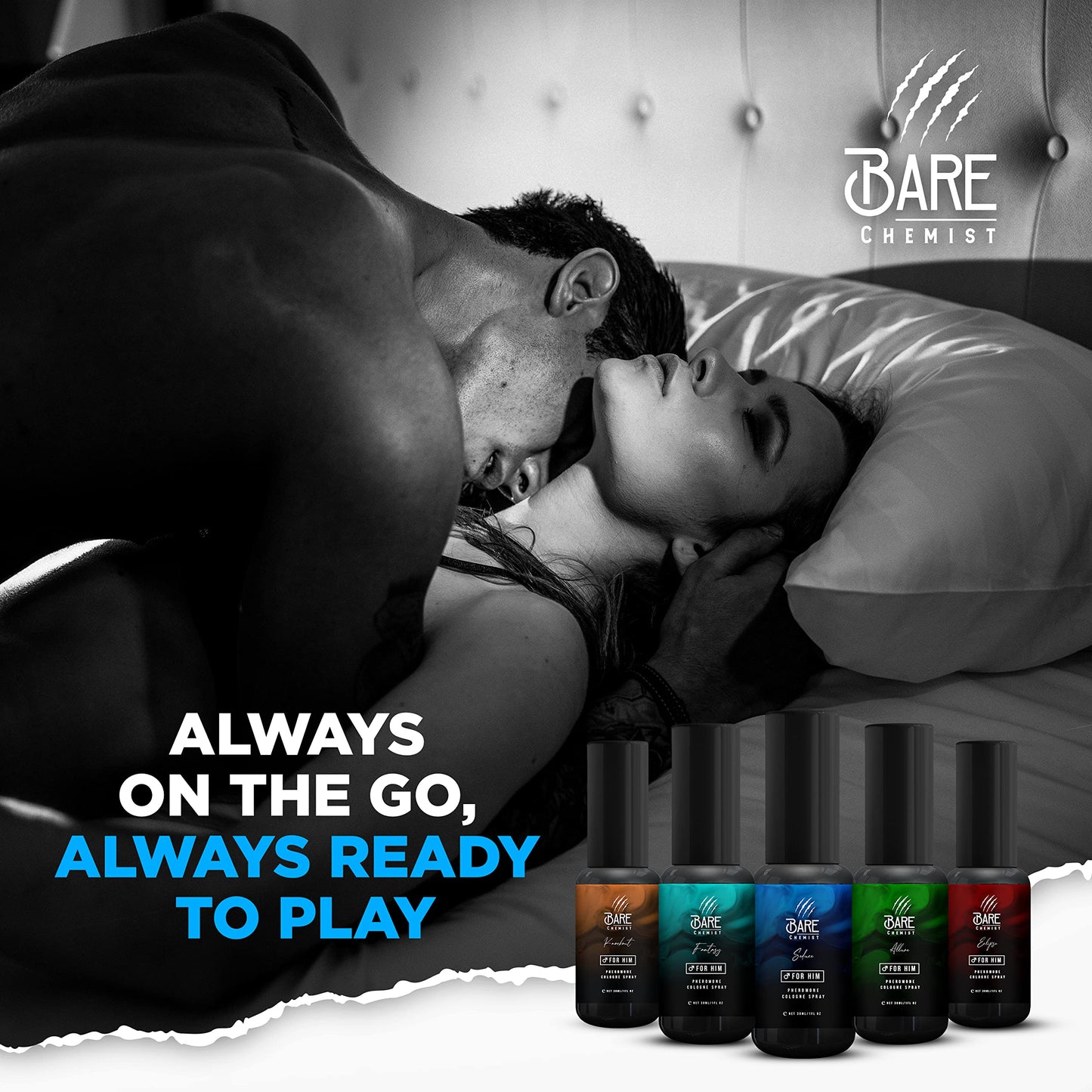 Bare Chemist Paradise Pheromone Cologne for Men – Extra Strong Formula