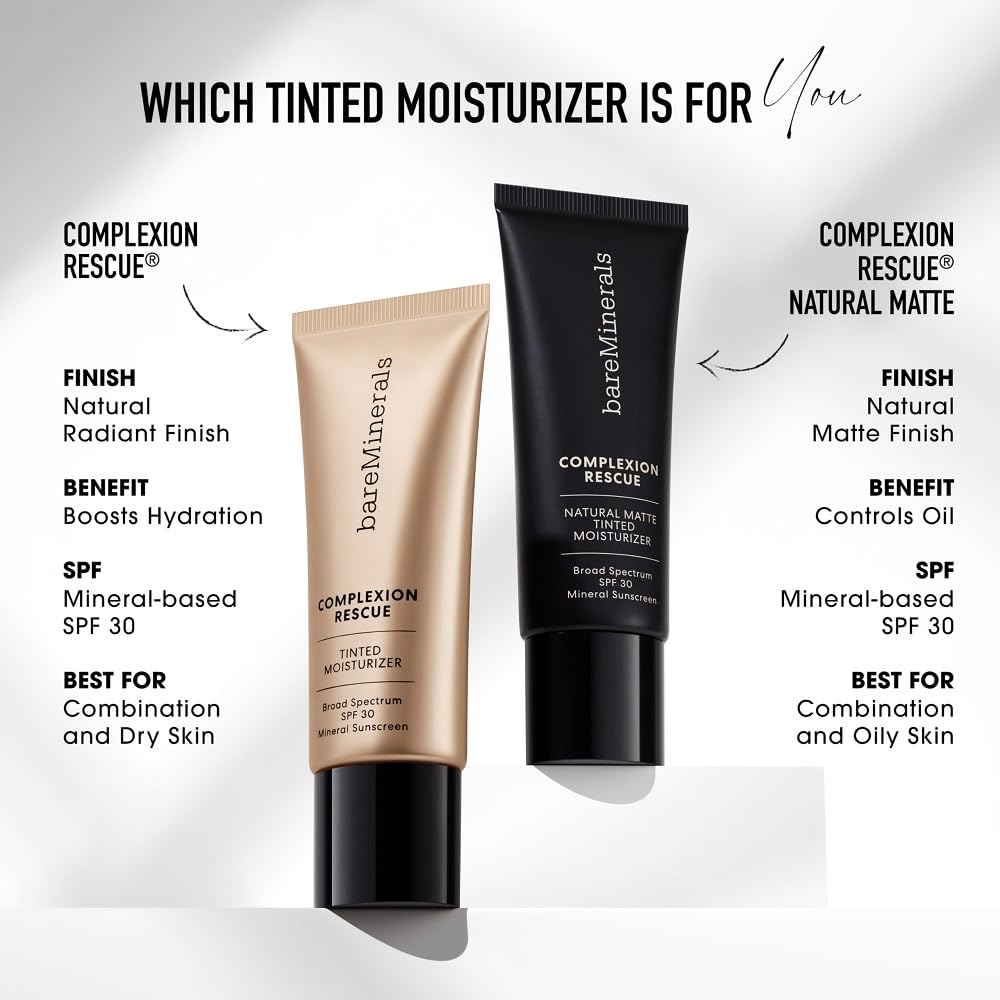 bareMinerals Complexion Rescue Tinted Moisturizer SPF 30 Ginger 06 | 3-in-1 Hydrating Skin Tint