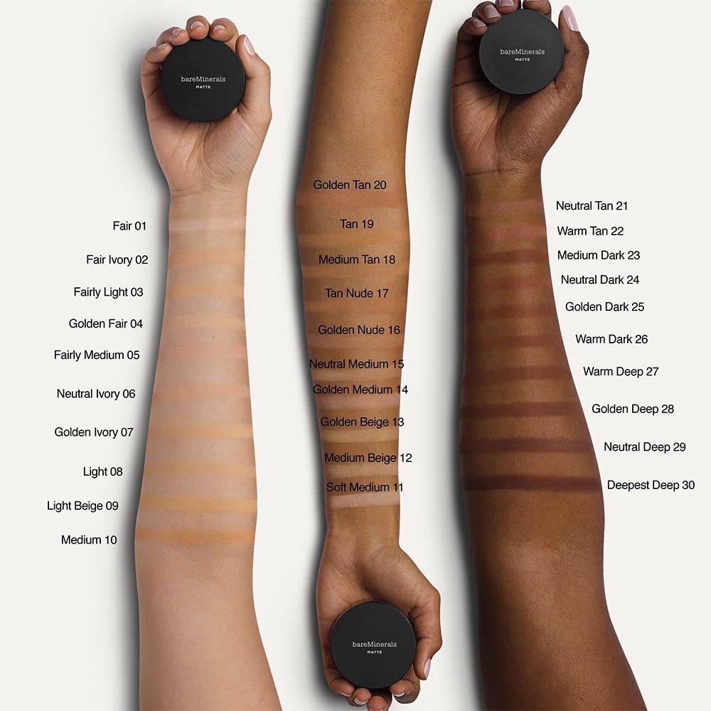 bareMinerals Original Matte Loose Mineral Foundation SPF 15 – 10 Medium | Vegan, Cruelty-Free, Dermatologist-Tested