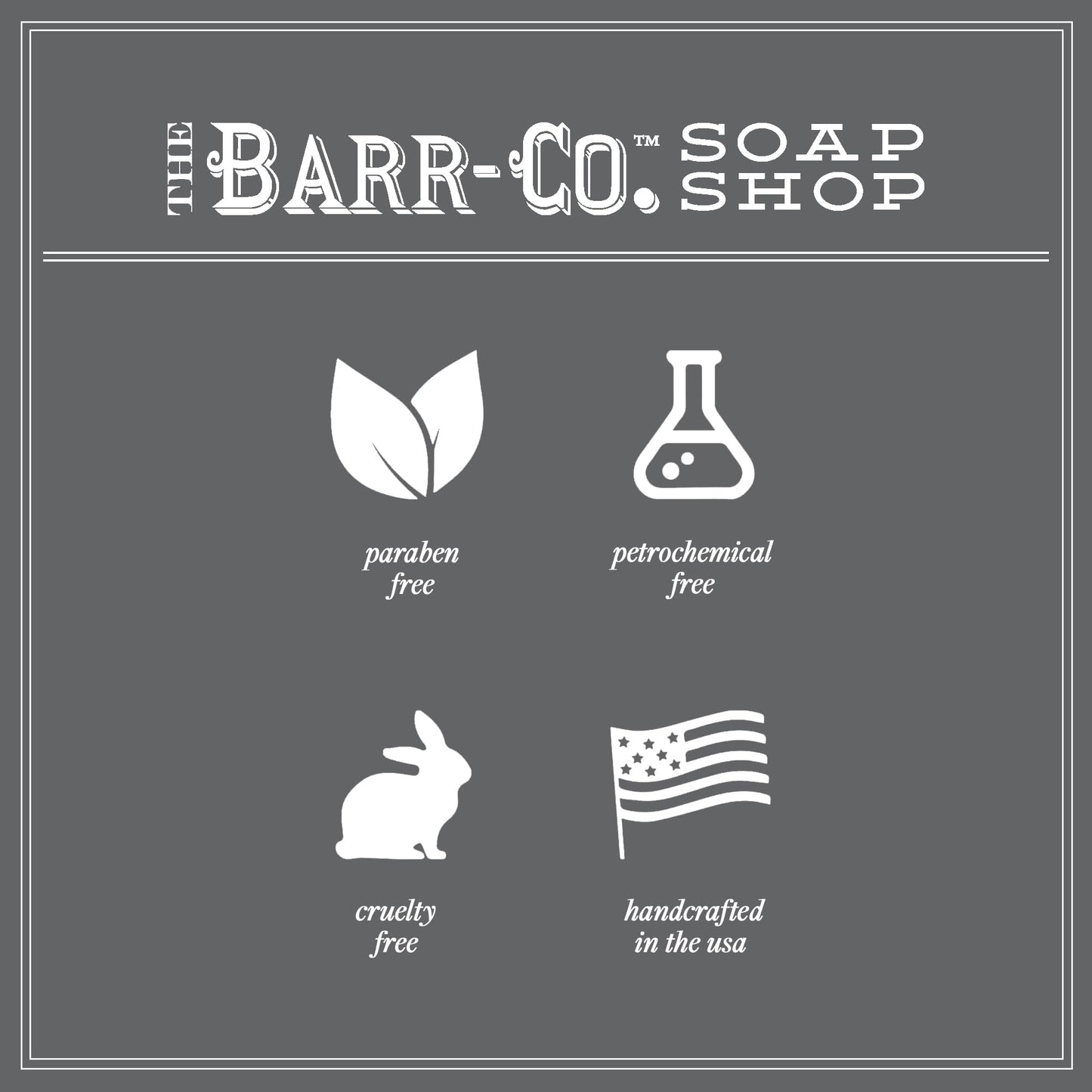 BARR-CO Hand Soap Refill – Natural Liquid Soap with Blood Orange & Amber, 16 fl oz