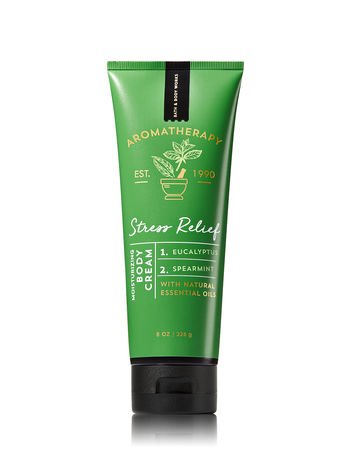 Bath & Body Works Aromatherapy Stress Relief Bundle — Eucalyptus & Spearmint Body Wash 10 oz + Hydrating Body Cream 8 oz