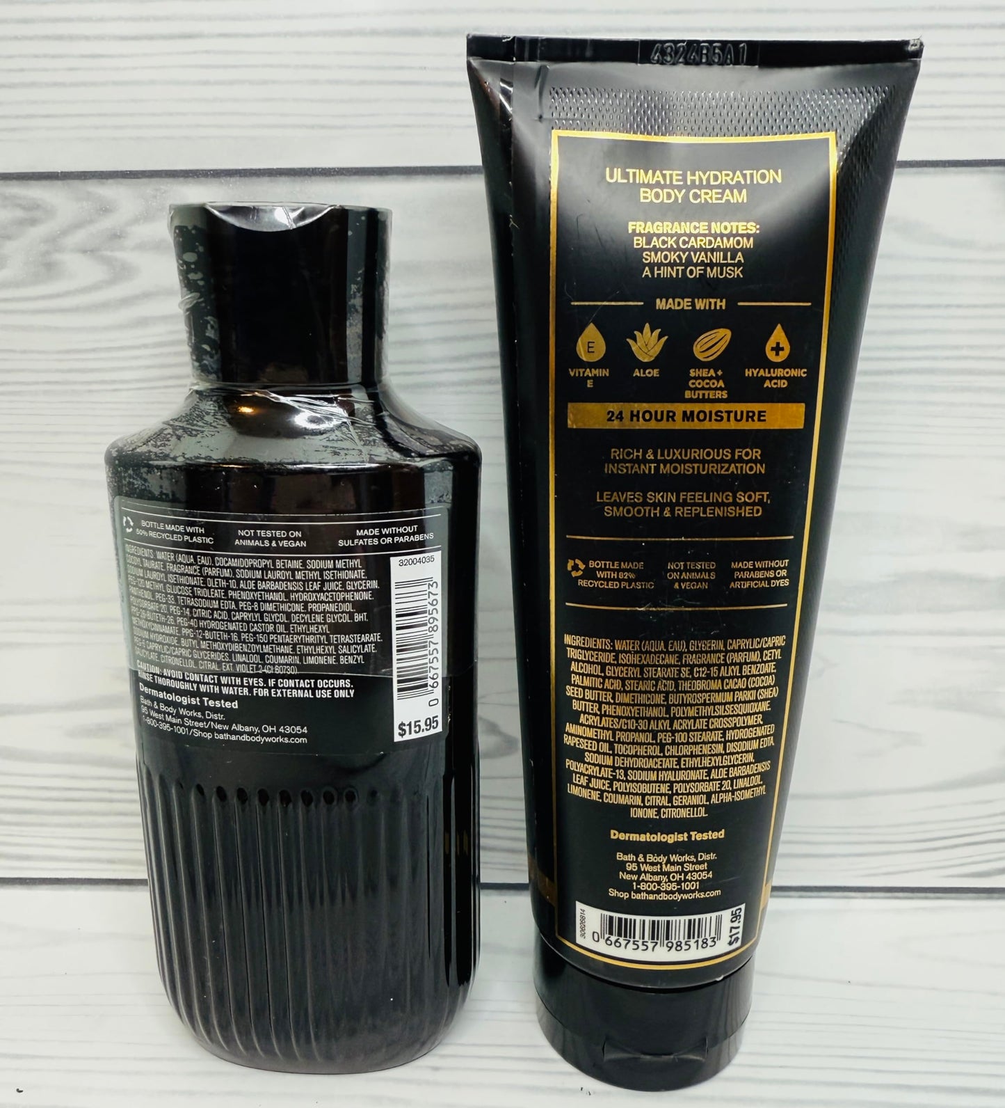 Bath & Body Works Noir Ultimate Hydration Body Cream & Body Wash – 2-Piece Set