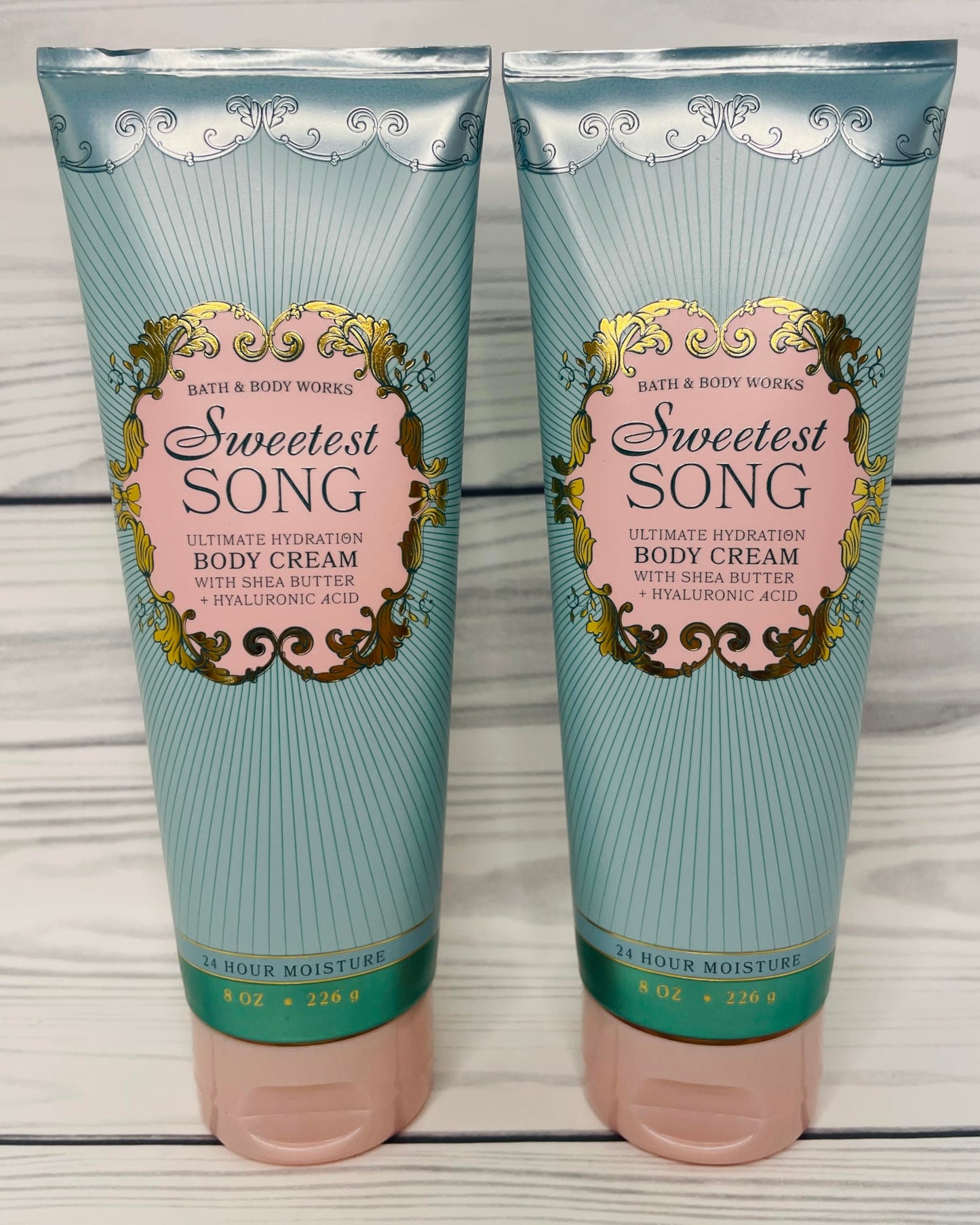 Bath & Body Works Women's Sweetest Song Ultimate Hydration Body Cream 2-Pack – 8 oz