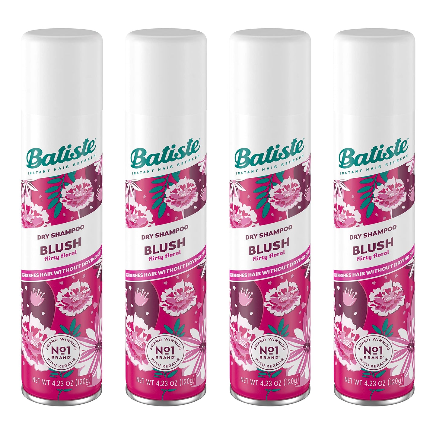 Batiste Dry Shampoo Blush 6.73 oz (Pack of 4) – Refresh Between Washes