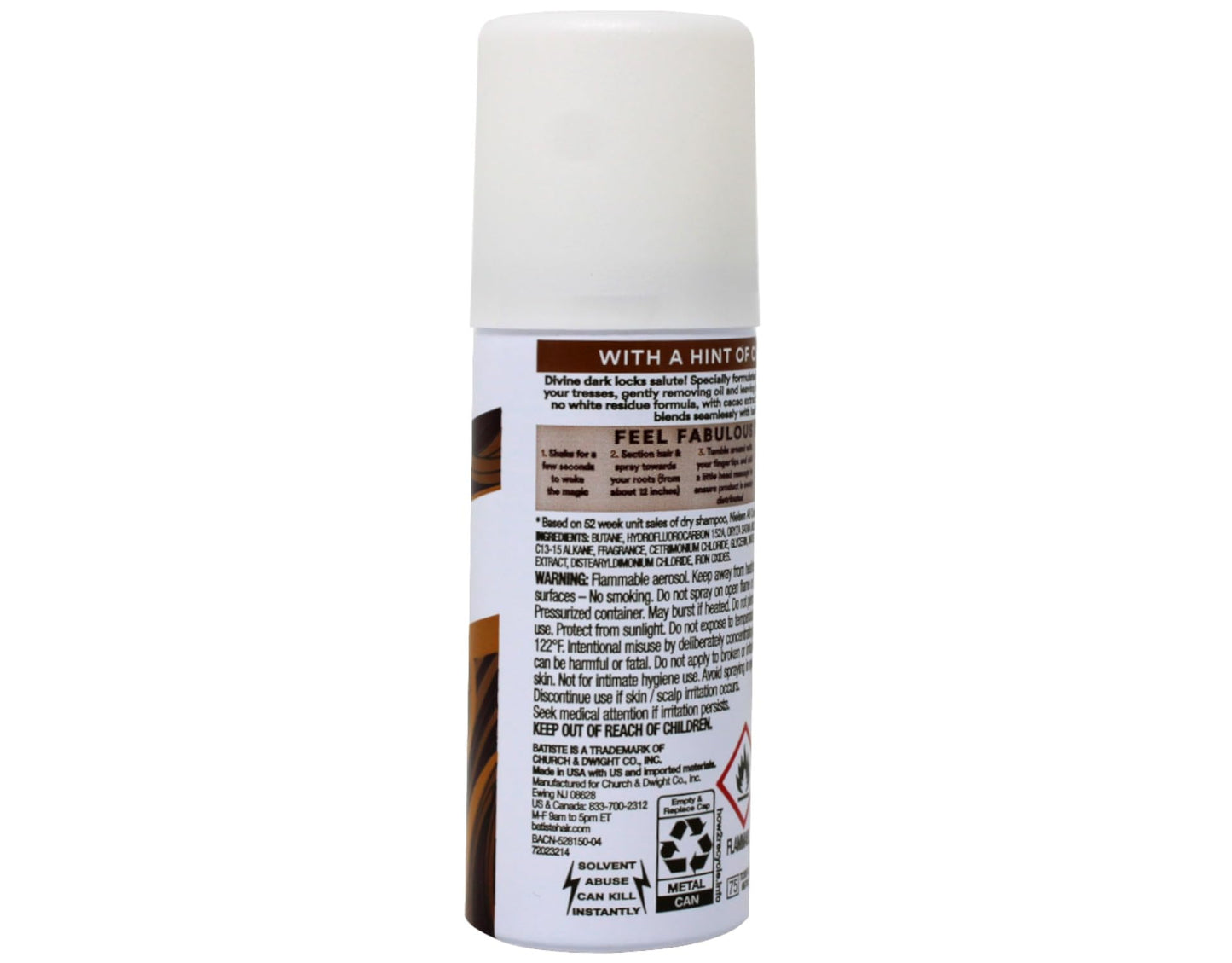 Batiste Dry Shampoo Dark Mini 3-Pack – Quick Color-Blend Refresh