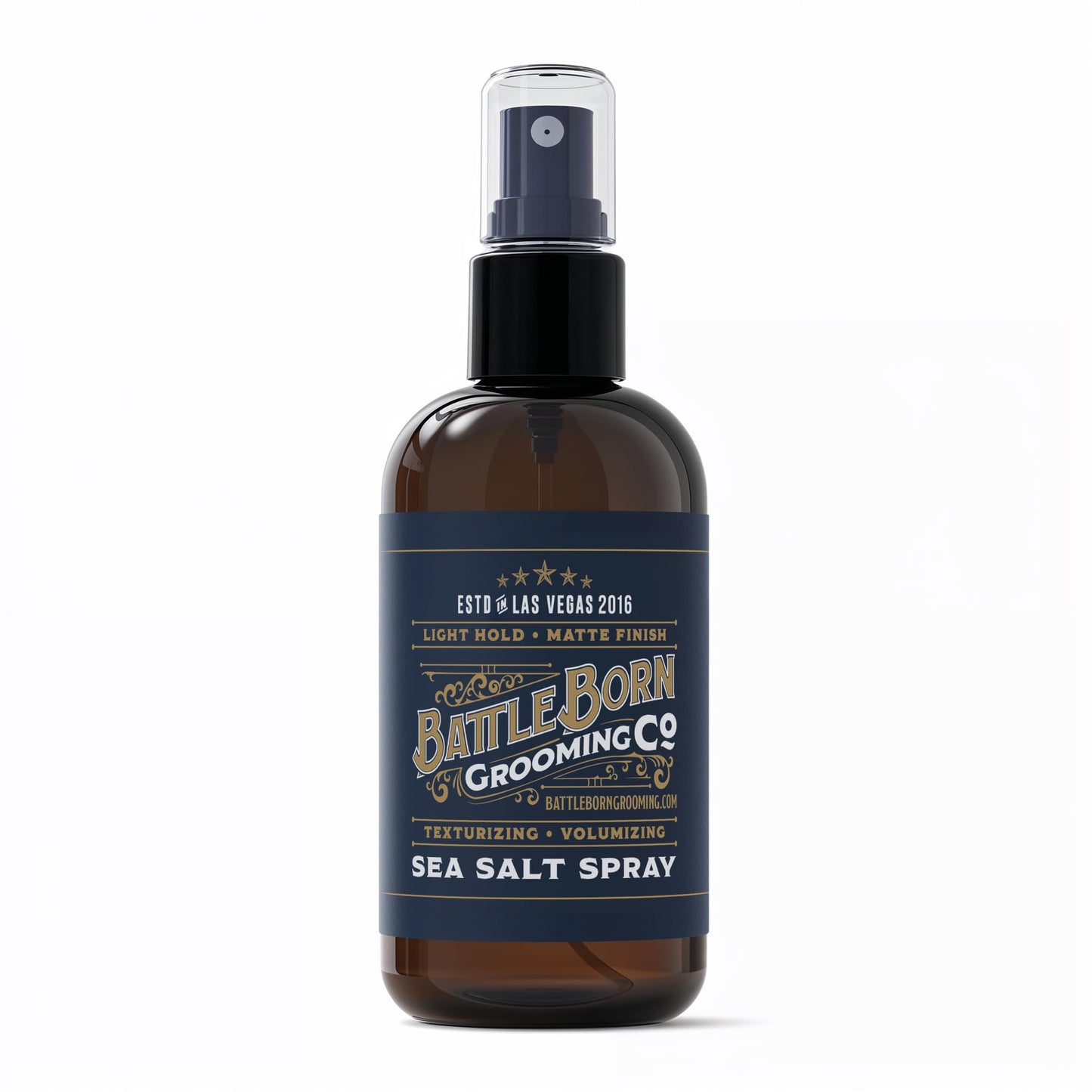 Battle Born Grooming Co Sea Salt Spray – 8 oz, Natural Vegan Texturizing Spray for Beachy Waves