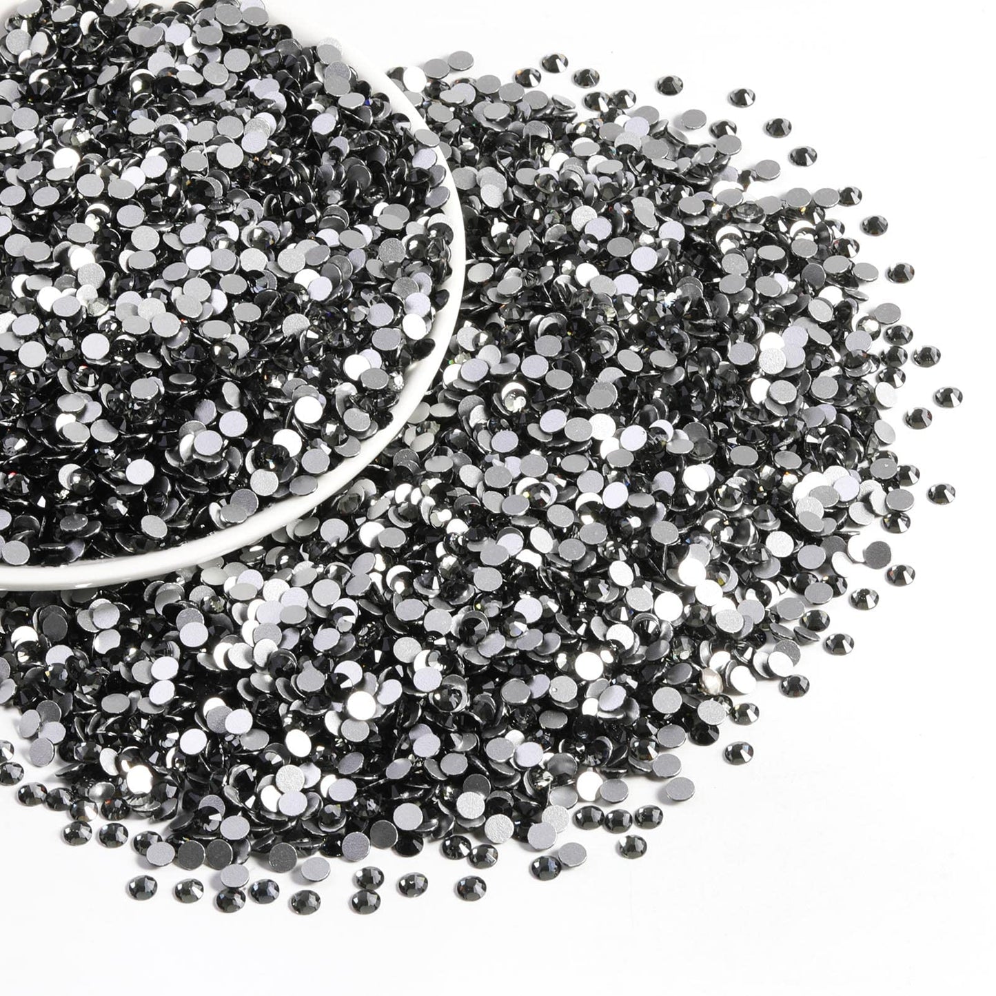 BEADSLAND Gray Flatback Rhinestones Bulk SS30 6.3-6.5mm – 2880pcs