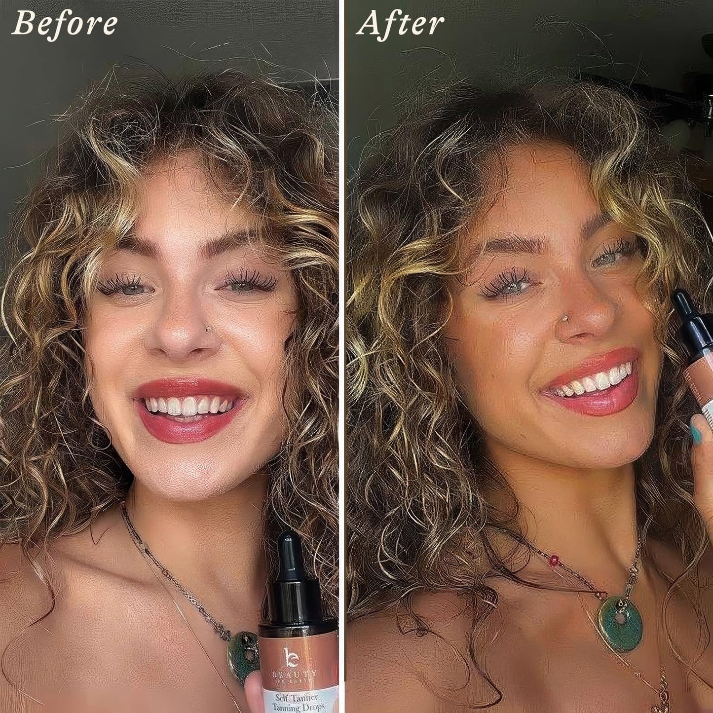 Beauty by Earth Ultra Dark Self Tanning Drops for Face – USA Made