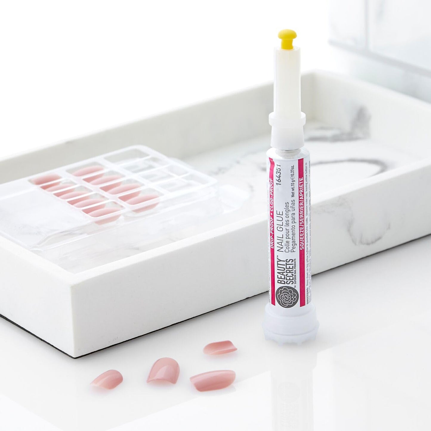 Beauty Secrets Nail Glue Drip & Clog Proof, 6 Pack | Quick-Dry Bond