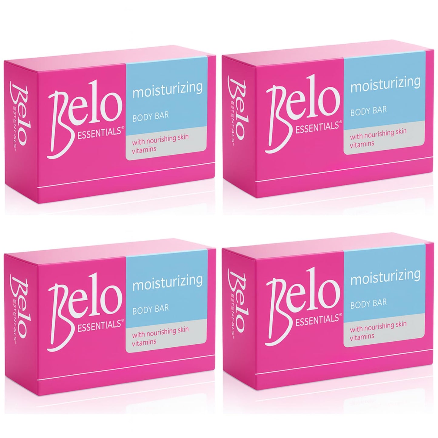 Belo Essentials Moisturizing Whitening Body Bar – 4 x 135g Bars