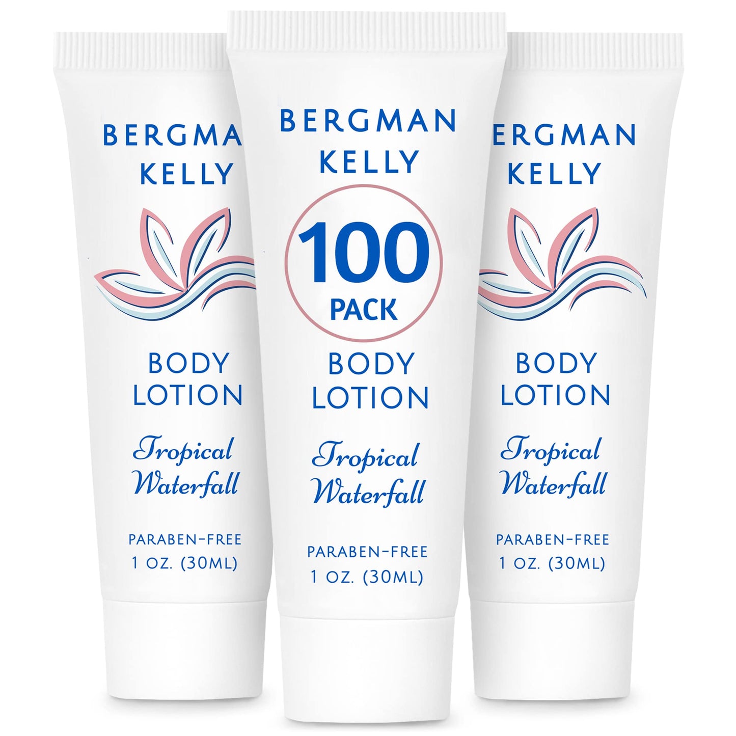 BERGMAN KELLY Travel Size Lotion 1oz – Tropical Waterfall, Hotel Bulk Amenities