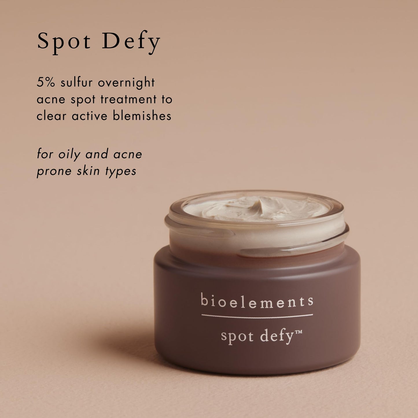 Bioelements Spot Defy 5% Sulfur Overnight Acne Spot Treatment – Vegan, Gluten Free