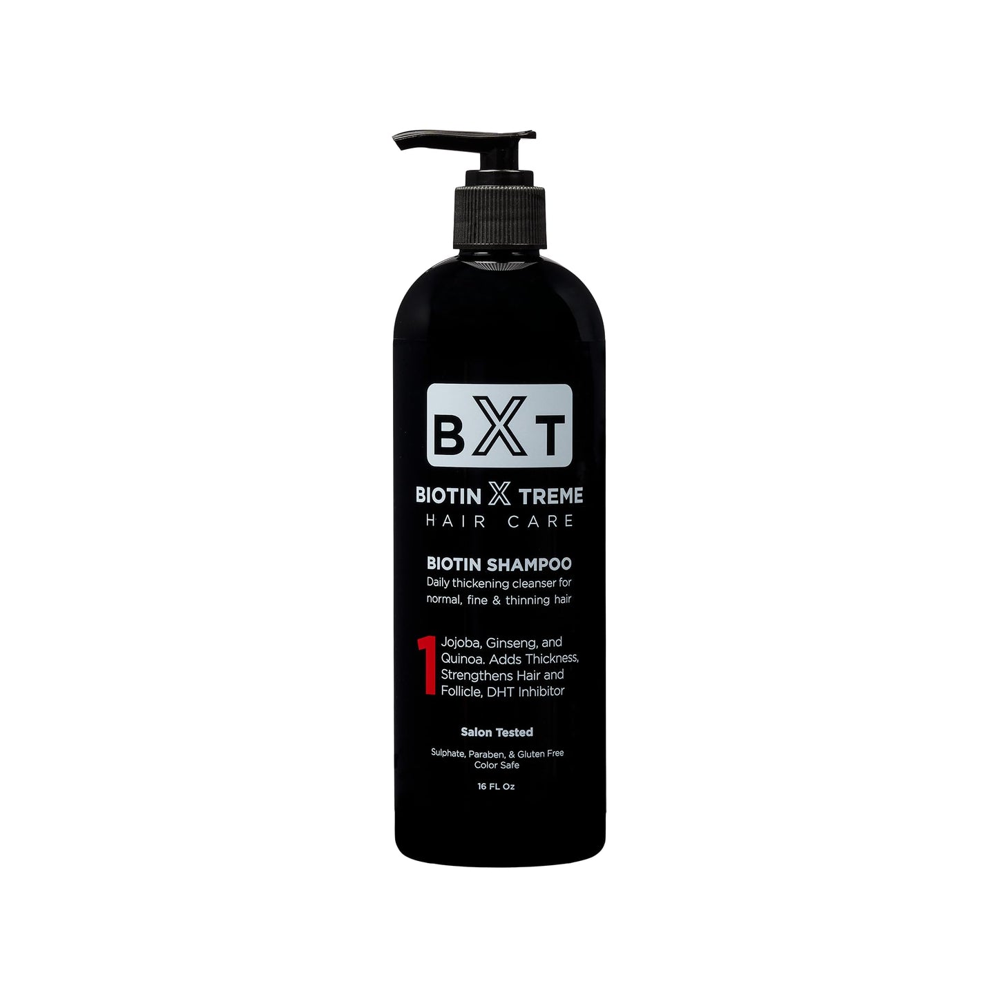 Biotin X Treme Hair Natural Shampoo for Hair Loss & Thinning Hair – Color-Safe, DHT Blocker, Sulfate-Free – 16 oz