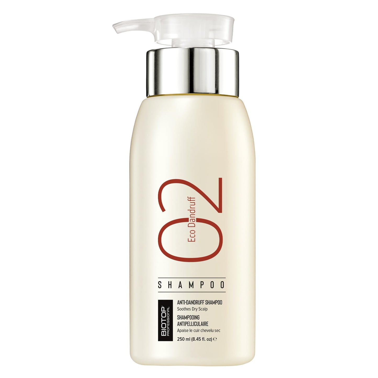 Biotop Professional 02 Eco Dandruff Shampoo – Hydrating, Color-Safe Anti-Dandruff (8.45 oz)