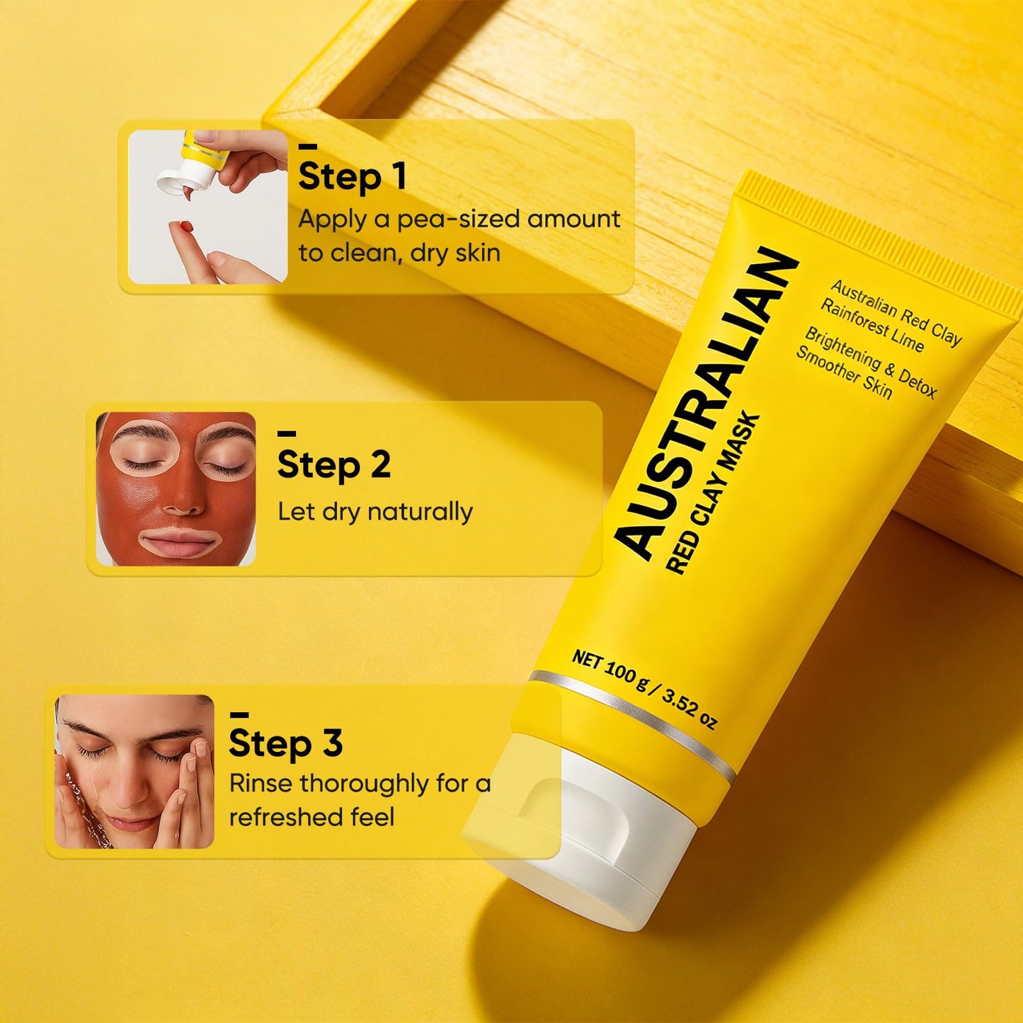 Boaccy Australian Red Clay Mask – Mineral-Rich Detox Mud with Kakadu Plum