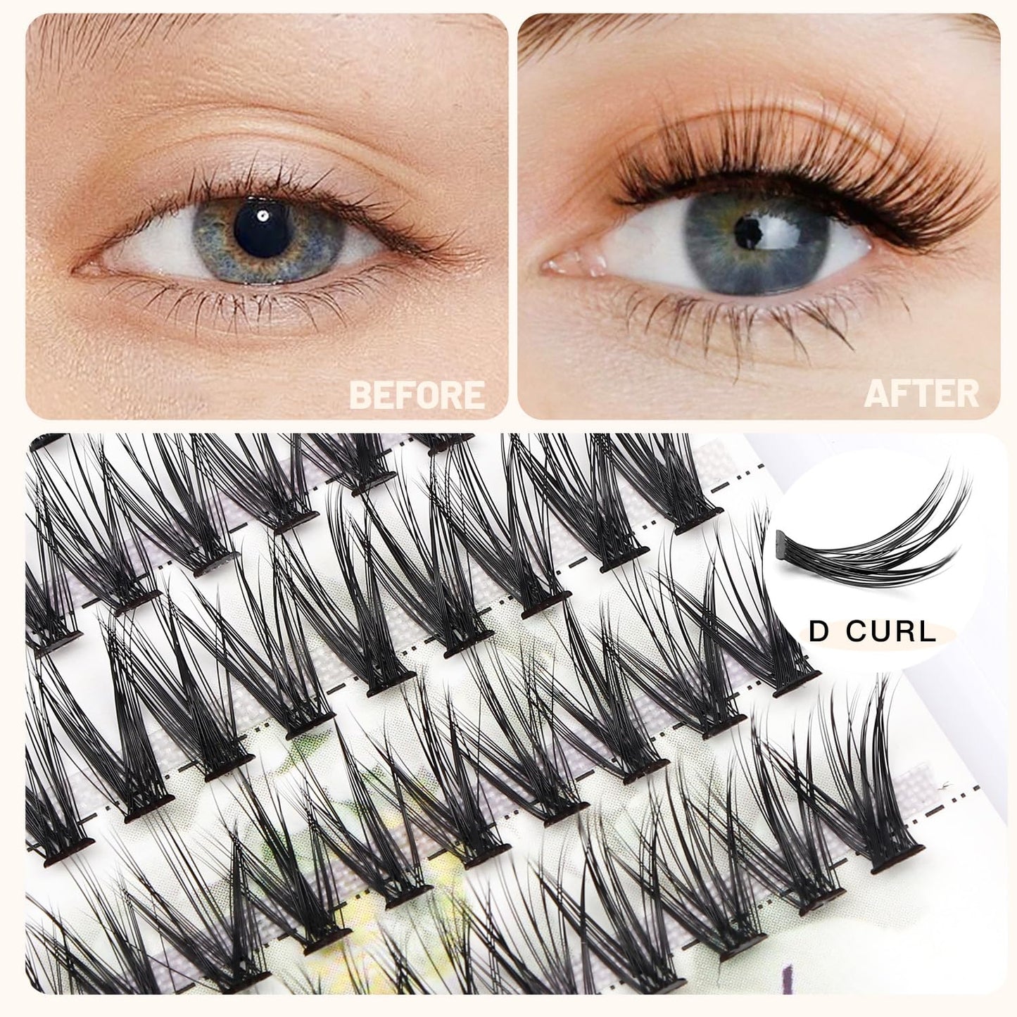 Bodermincer Bodemrincer 20 Root Thickness 0.07mm C Curl Lashes – 8-16mm Mix, 120pcs, 6 Rows