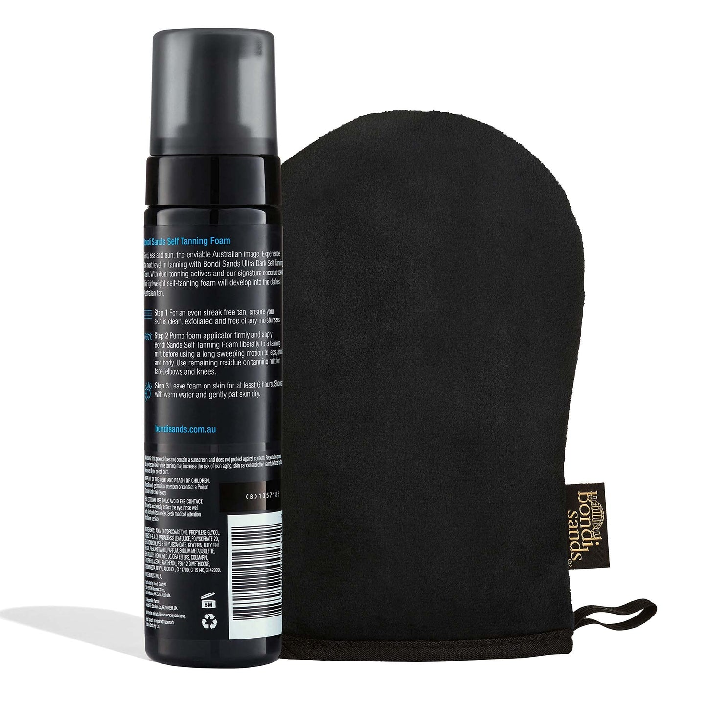 Bondi Sands Ultra Dark Self Tanning Foam + Application Mitt – Flawless Bronze Finish ($32 Value)