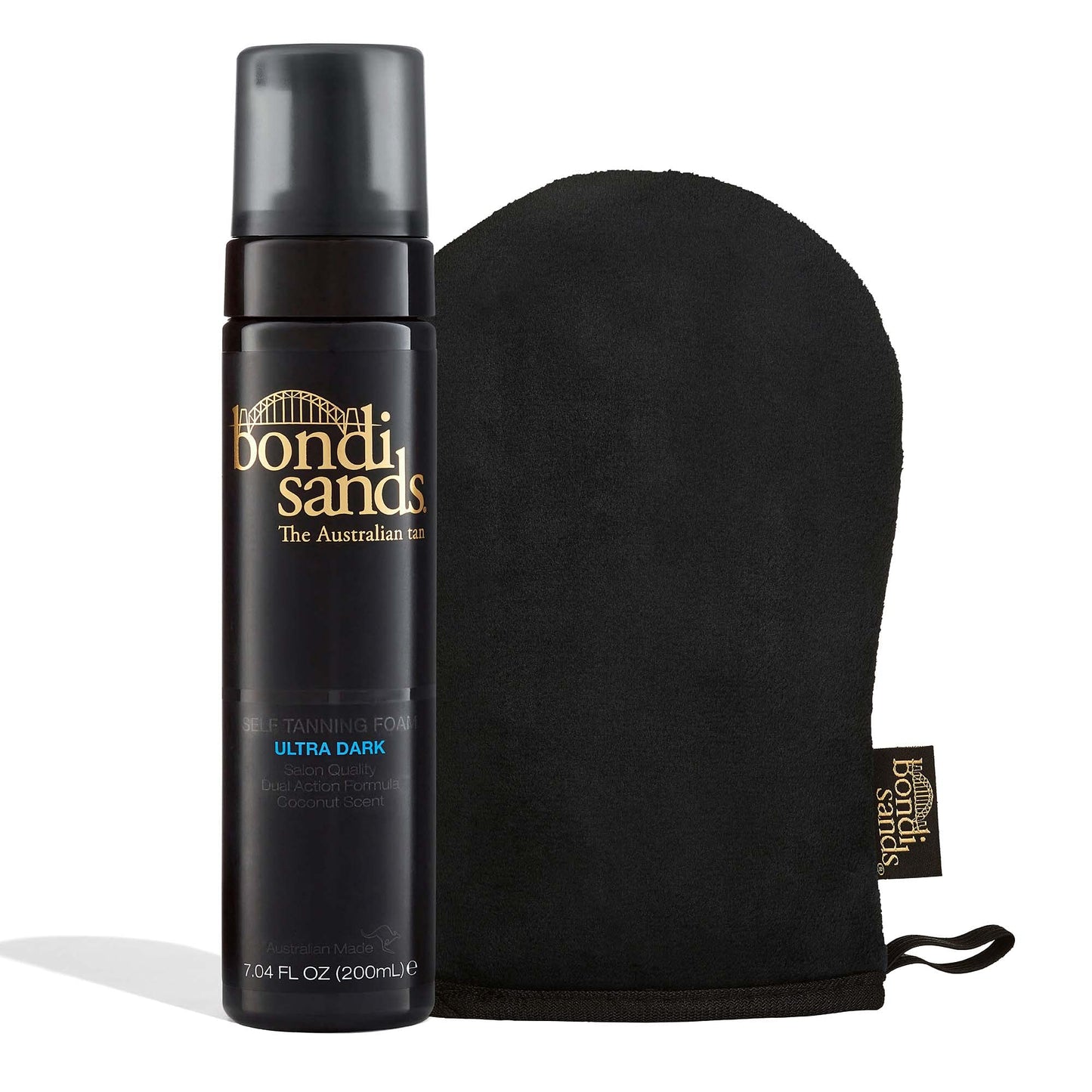 Bondi Sands Ultra Dark Self Tanning Foam + Application Mitt – Flawless Bronze Finish ($32 Value)