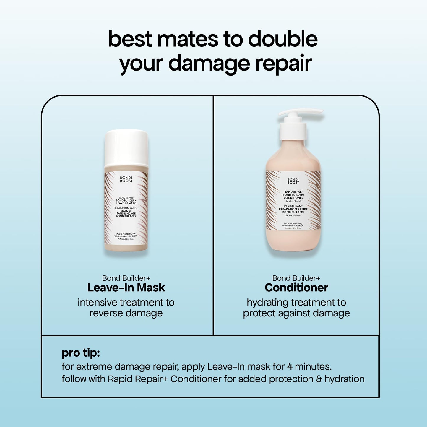 BONDIBOOST Rapid Repair Bond Builder + Conditioner – Strengthen & Hydrate Hair