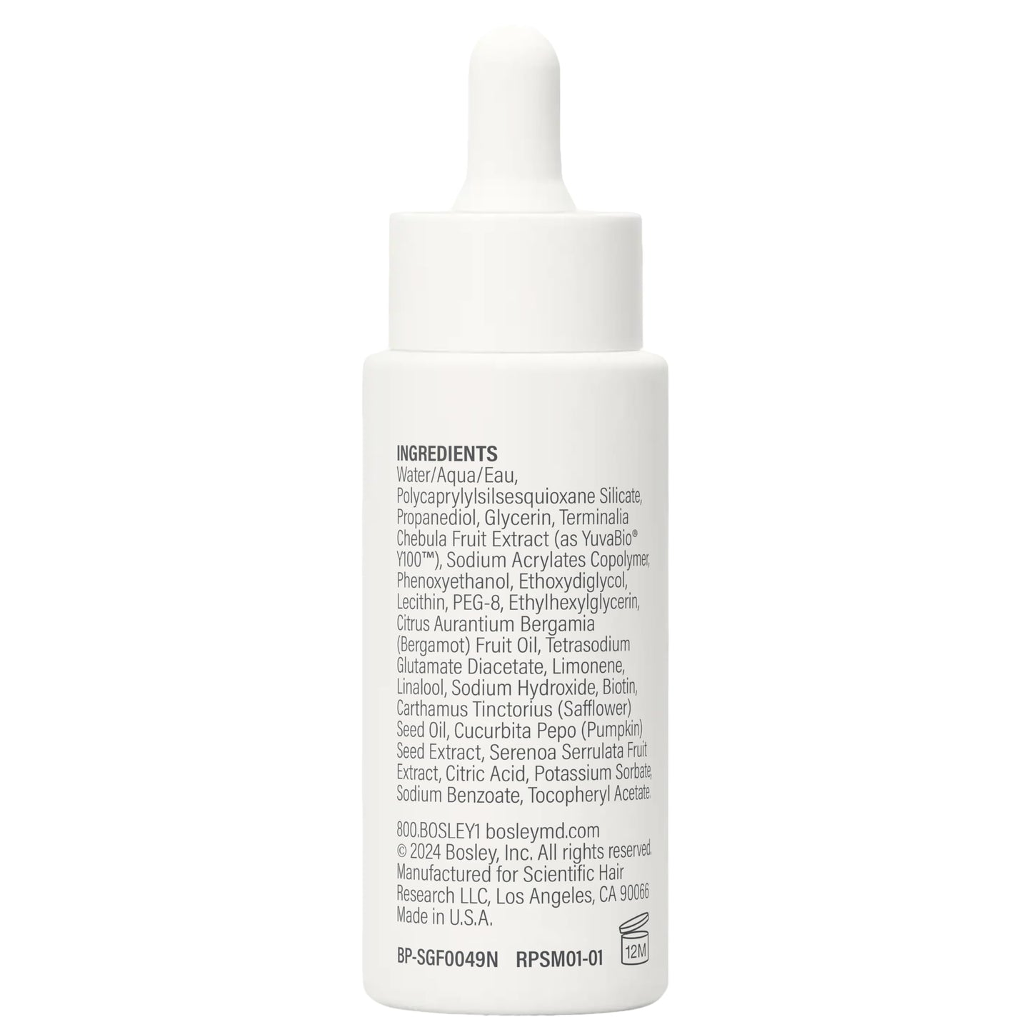 BosleyMD Revive+ Densifying Serum for Men – Drug-Free Hair Regrowth with Biotin, Saw Palmetto & Y100