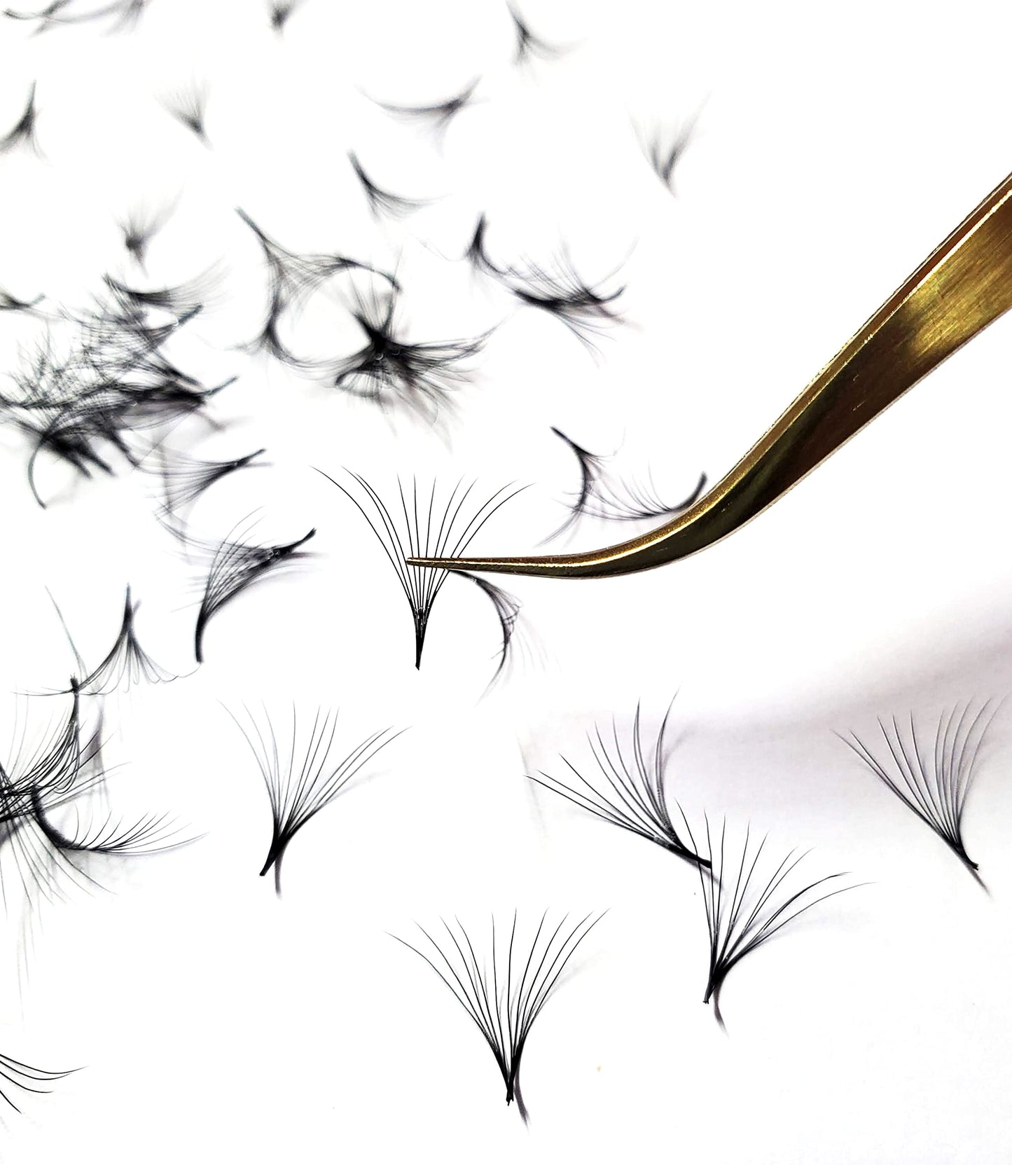 1000 Premade Volume Fans – Mixed 9–16mm, C/D Curl, 0.07mm Loose Fans for Lash Artists