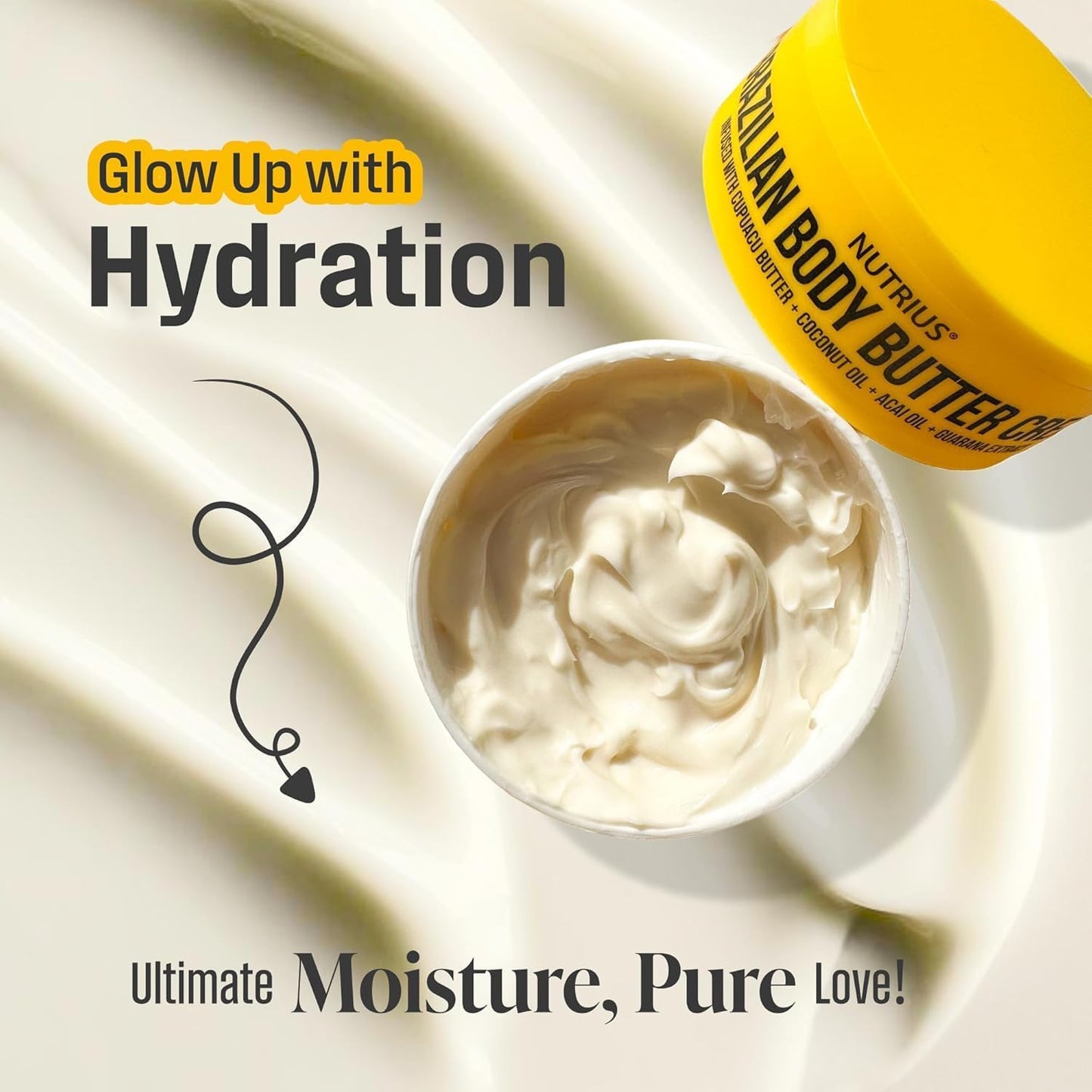 Brazilian Body Butter Cream 3-Pack – Deep Hydration with Cupuaçu Butter