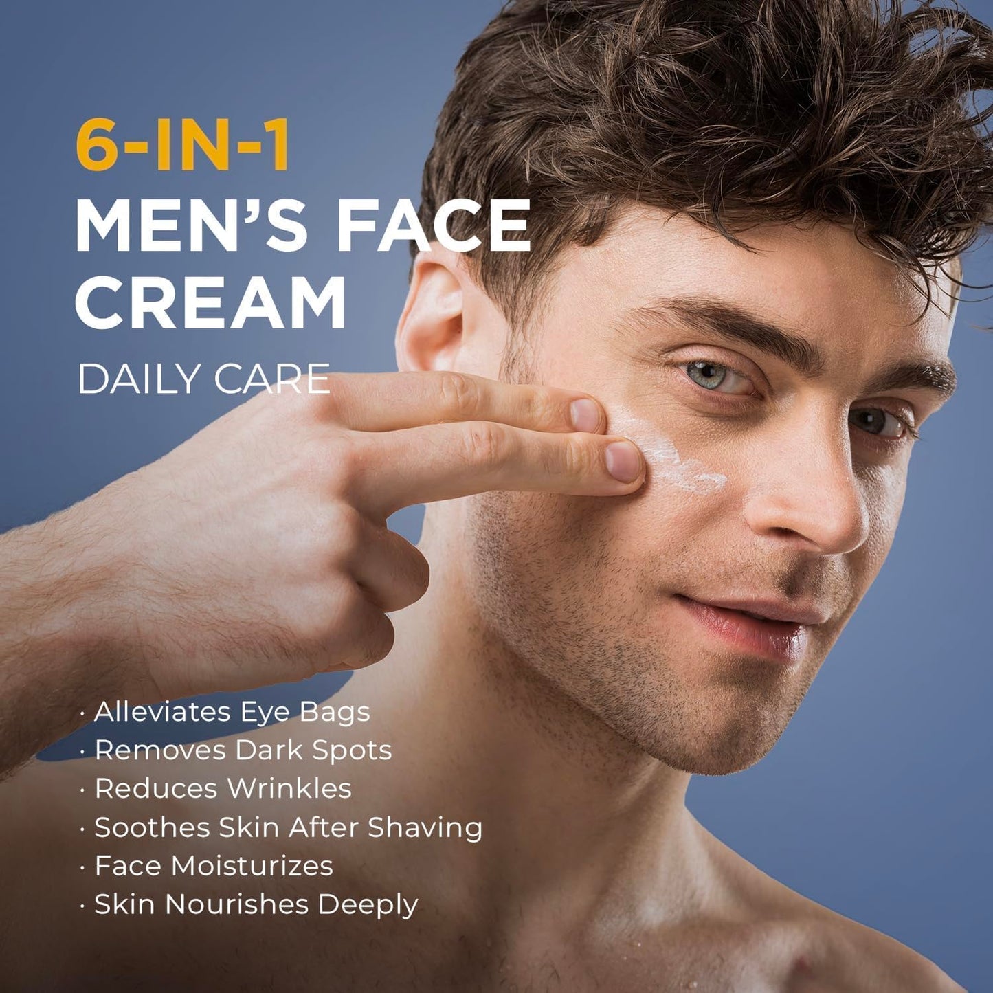 Breavo 6 in 1 Face Cream for Men – Anti-Aging, Eye Bags & Wrinkle Reduction (Pack of 2)