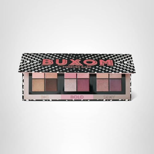 BUXOM Forever Babe Eyeshadow Palette – Primer-Infused Shades in Matte, Satin & Shimmer