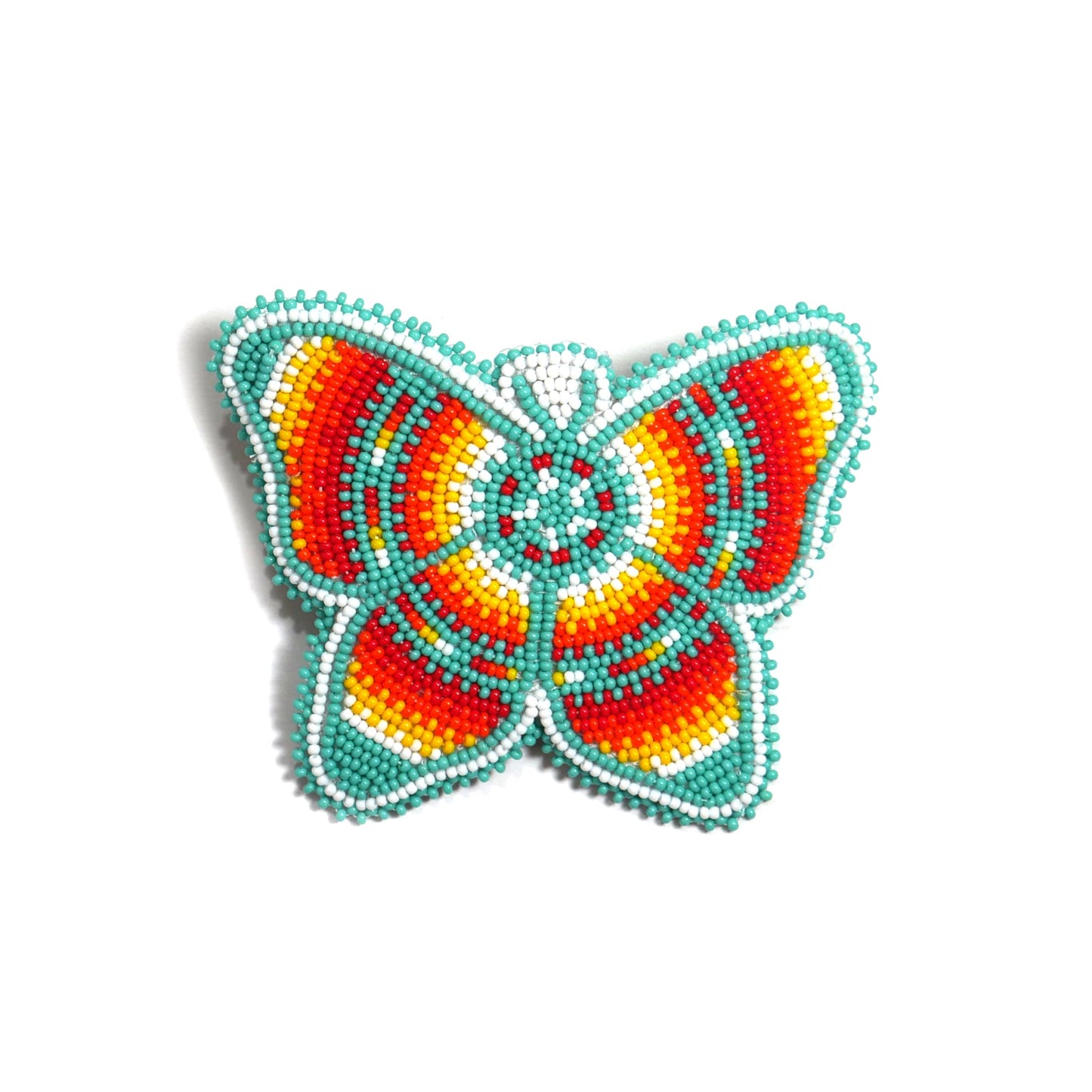 buybeaded Beaded Hair Clips Native American Style Handmade – Butterfly Turquoise
