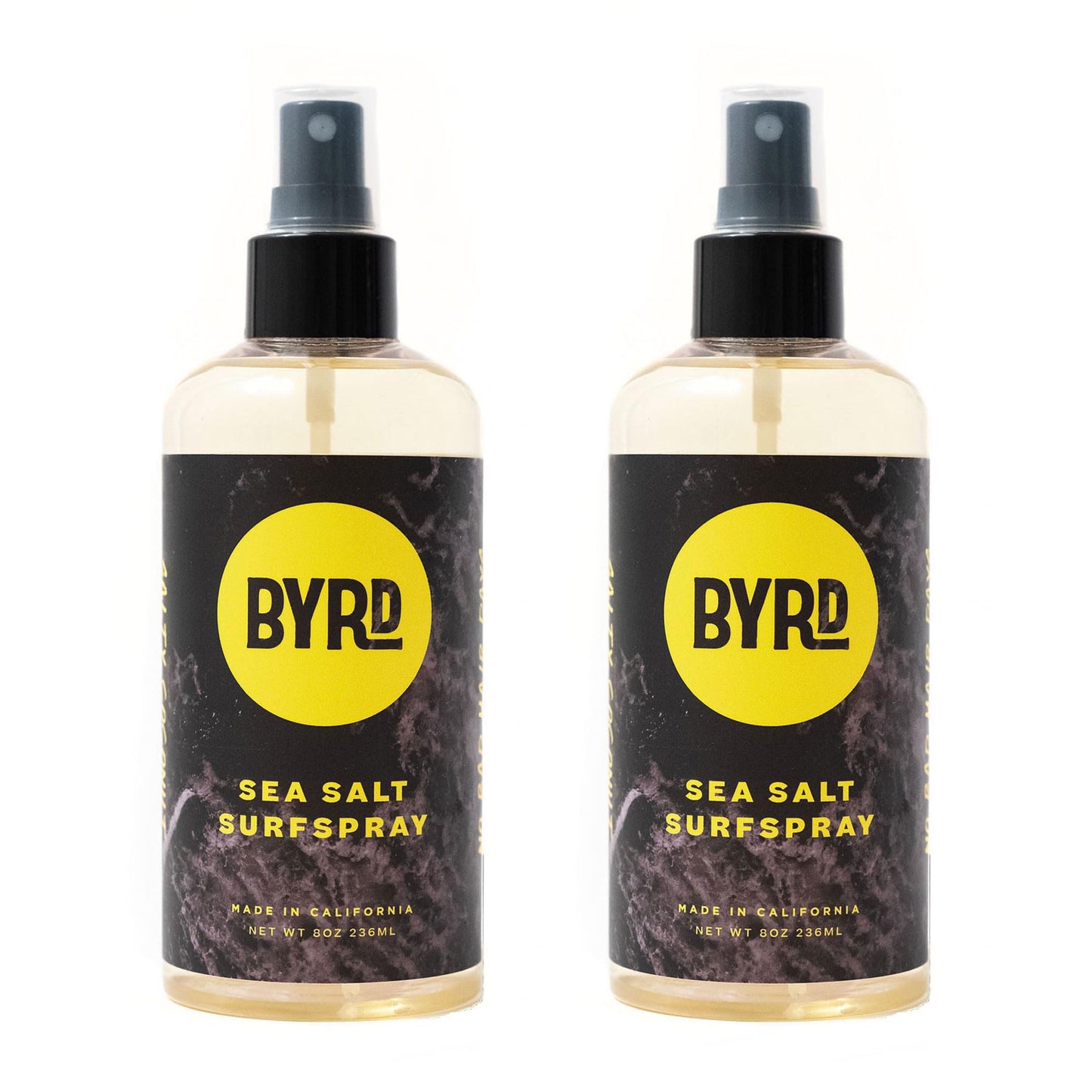 BYRD Sea Salt Surfspray – Salty Coconut Scent, Texturizing & Volumizing Sea Salt Spray for Men, 8 oz, Pack of 2