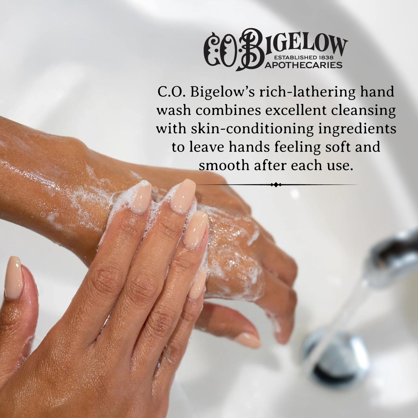 C.O. Bigelow Bergamot Hand Wash – Moisturizing Liquid Soap with Shea Butter & Aloe, 10.5 Fl Oz