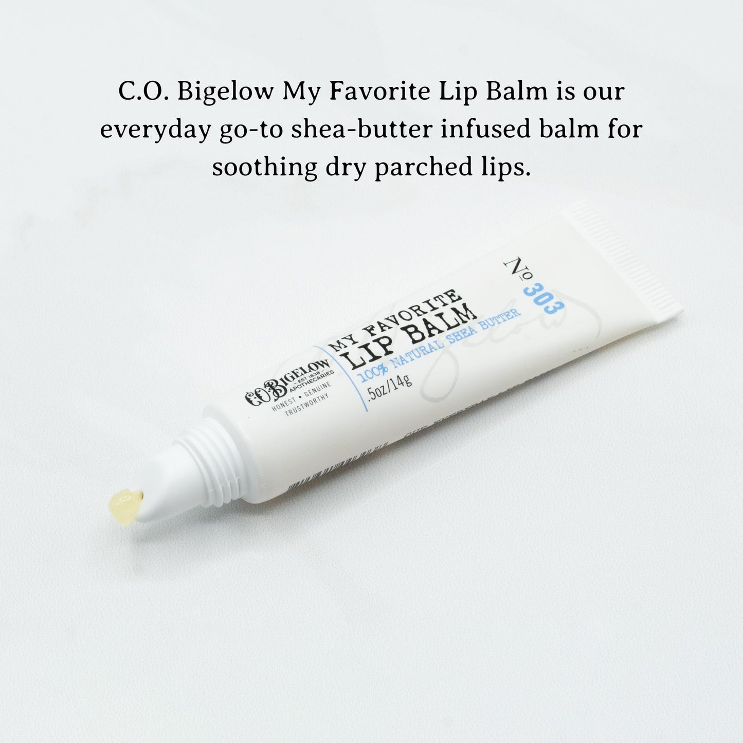 C. O. Bigelow My Favorite Lip Balm Tubes – Pack of 3, Unscented Hydrating Lip Balm 0.5 oz