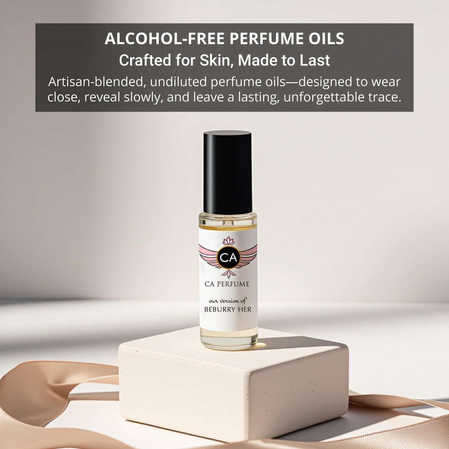 CA Perfume Amber Rouge Saffron Oil — Alcohol-Free Fragrance Roll-On (2-Pack)