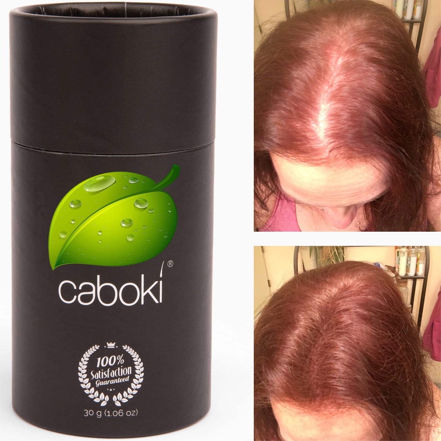 Caboki Hair Loss Concealer - All-Natural Plant-Based Fibers for Instant Fuller Hair (Light Auburn, 30g)