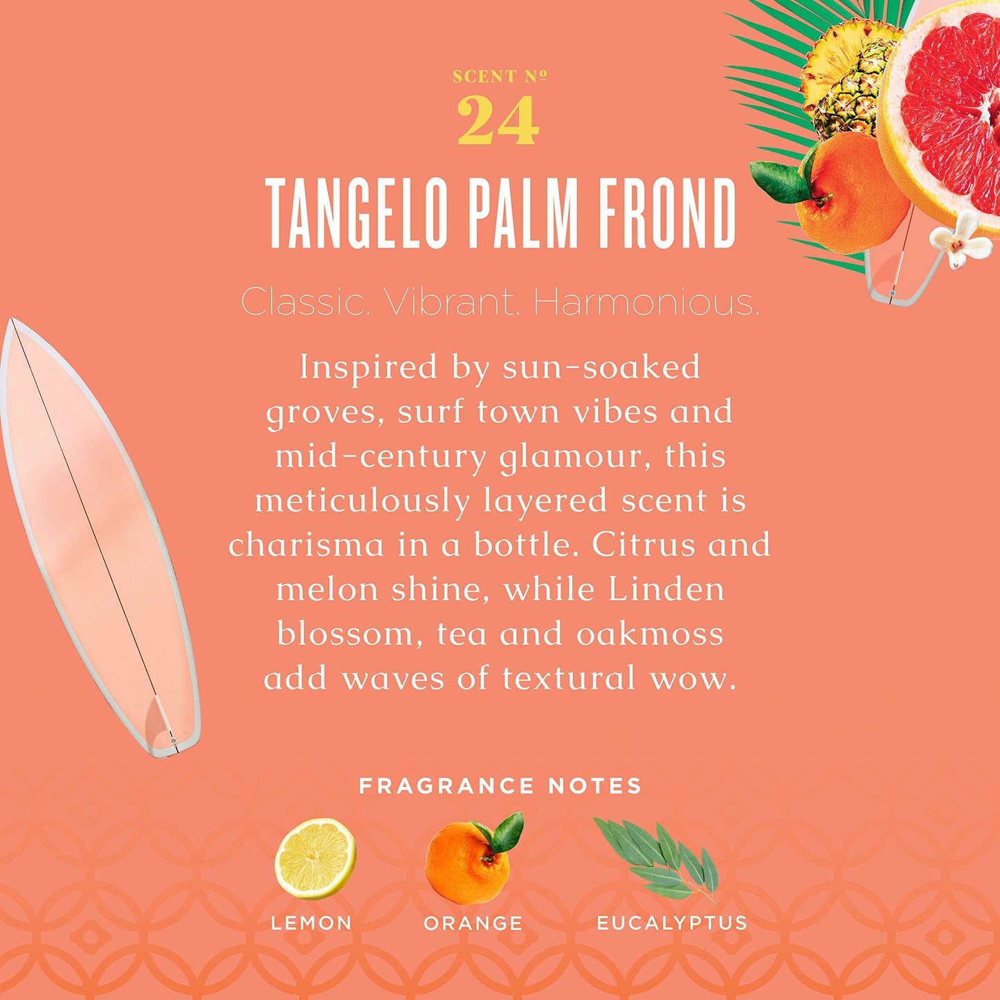Caldrea Tangelo Palm Frond Hand Soap Refill – Aloe Vera, Olive Oil & Essential Oils, 32 oz