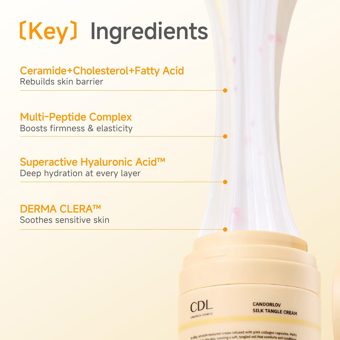 CandorLov CDL Silk Tangle Collagen Lifting Cream – Instant Firming, Deep Hydration & Pore Care