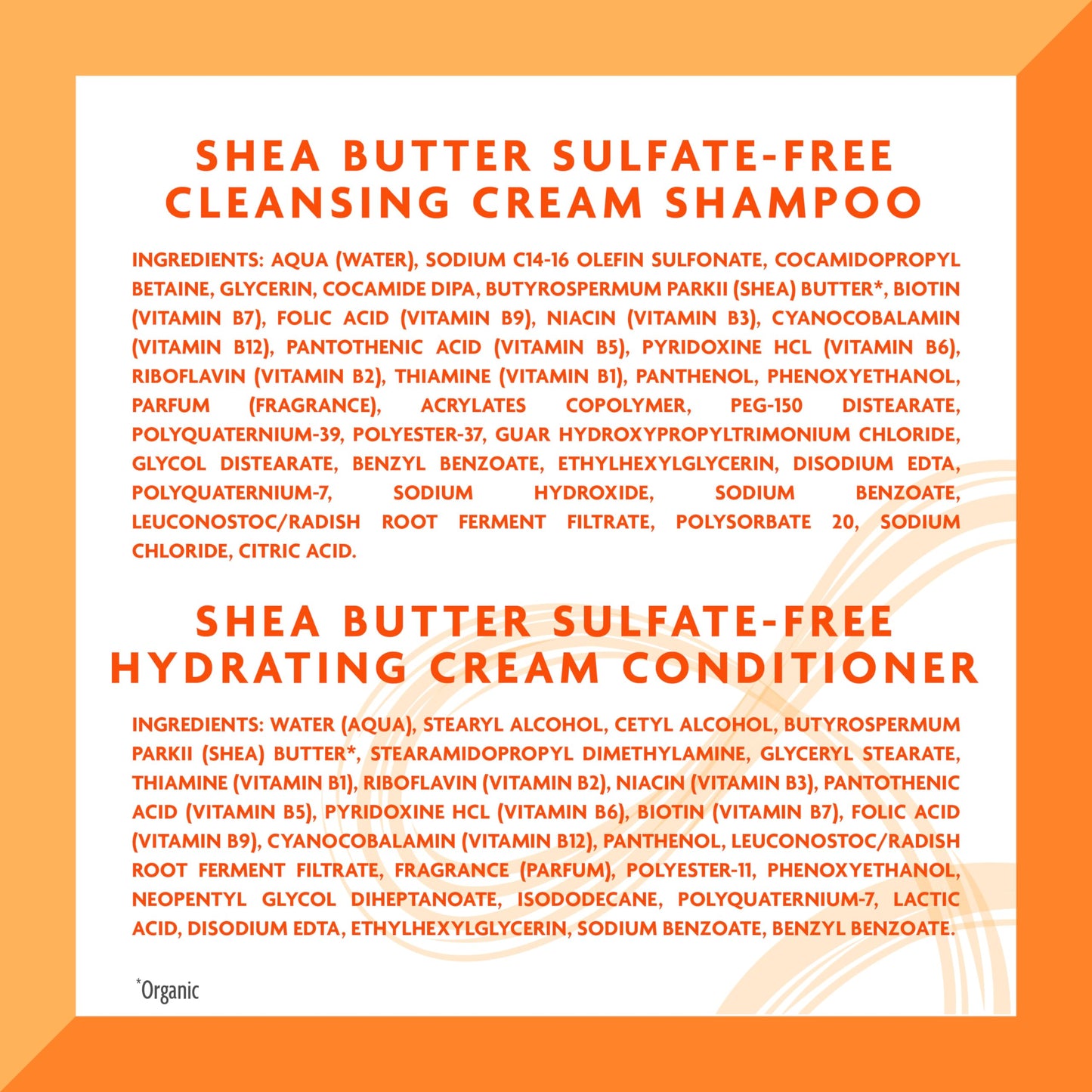 Cantu Shea Butter Shampoo & Conditioner for Natural Hair – Sulfate-Free Hydration (25 fl oz, Pack of 2)