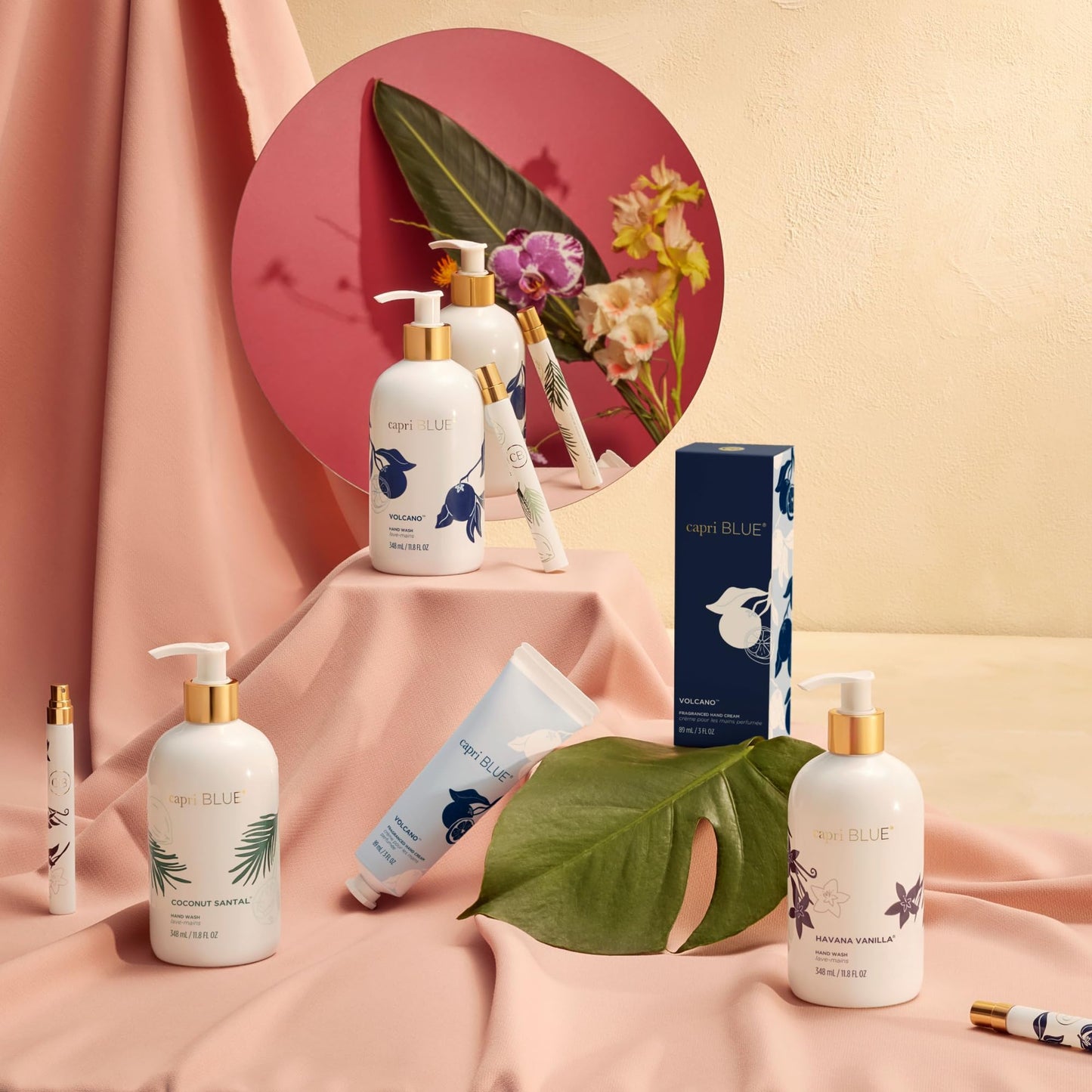 Capri Blue Flora Edit Hand Cream Travel Size — Volcano Scent, Jojoba Oil & Shea Butter