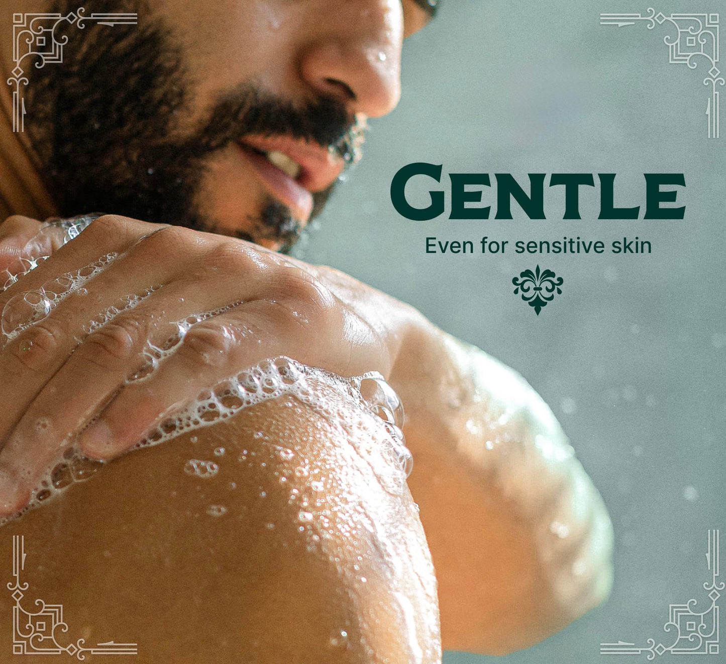 Carolina Castile Soap Gin & Juniper Scented – Organic Olive Oil Castile, Concentrated Body Wash for Men (32 oz)
