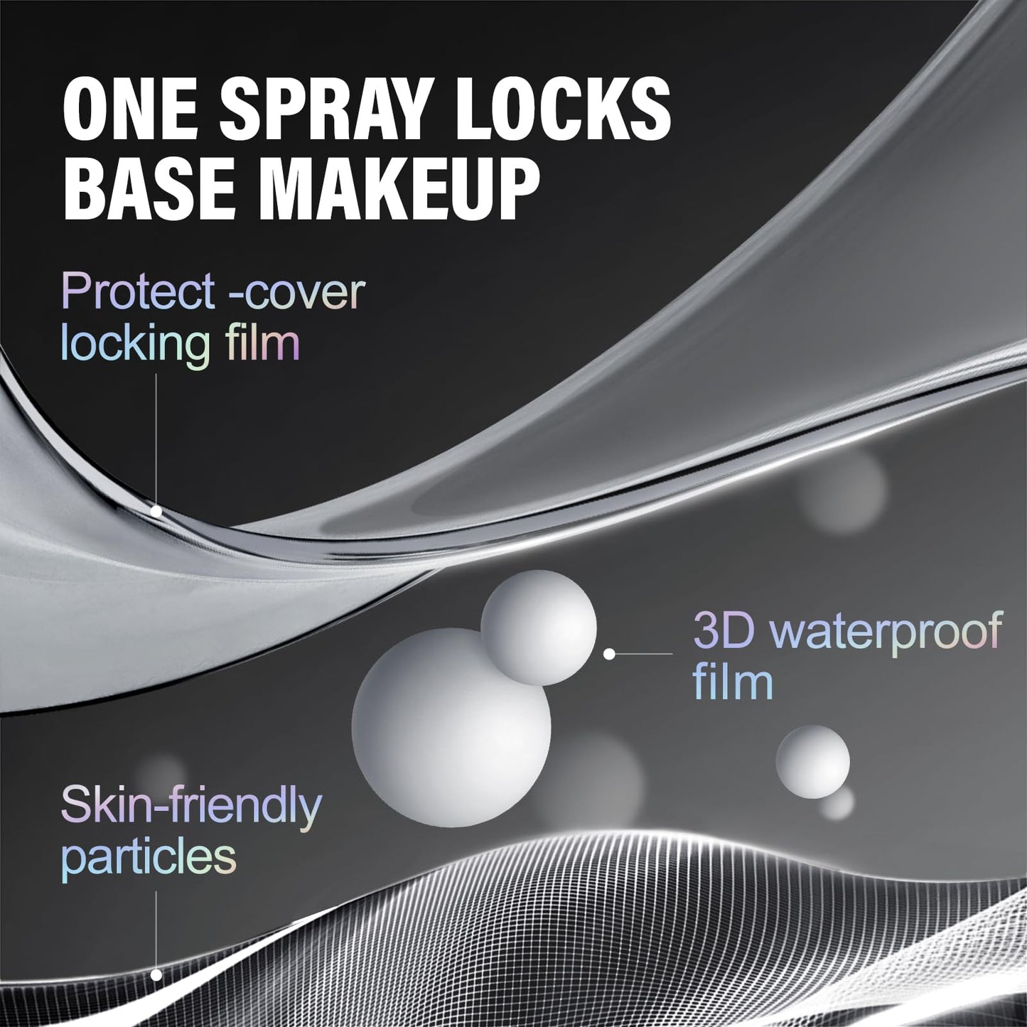 CARSLAN Black Magnet Setting Spray — 16H Matte, Waterproof, Oil Control, 100ml