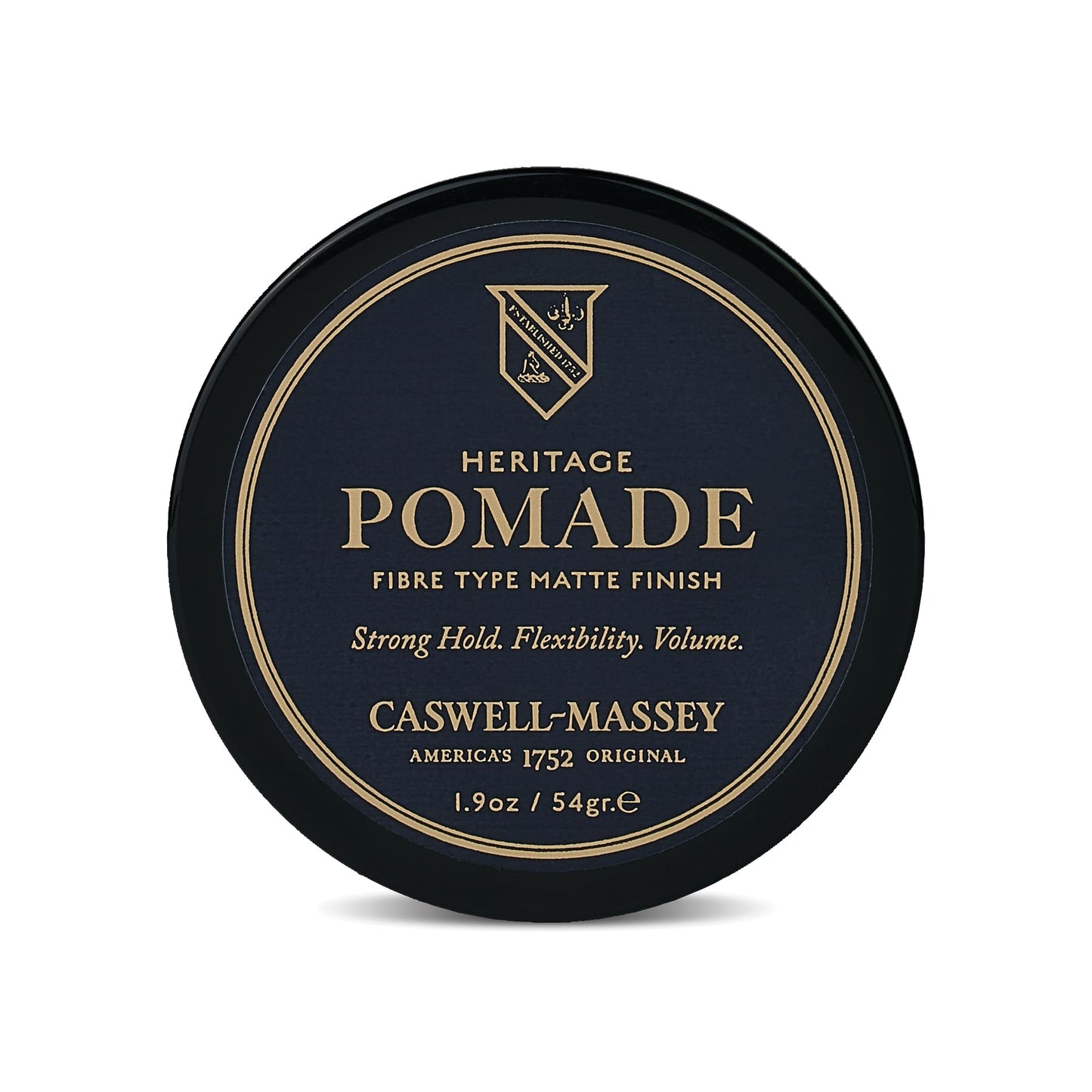 Caswell-Massey Fiber-Style Hair Pomade – Matte Finish, Strong Hold, Light Cedar Scent | 1.9 oz