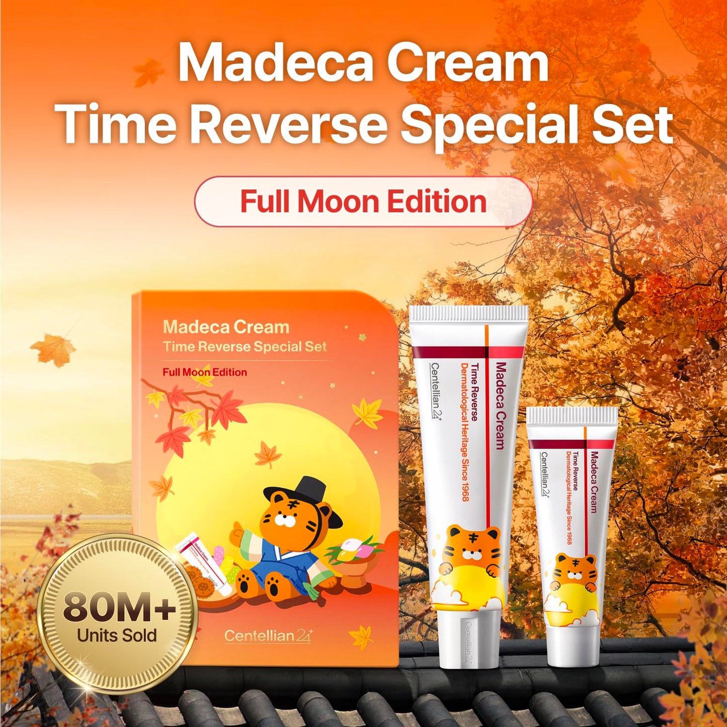 CENTELLIAN 24 Madeca Cream Time Reverse Full Moon Edition (2-Pack) – Deep Hydration, Firming & TECA 30,000ppm