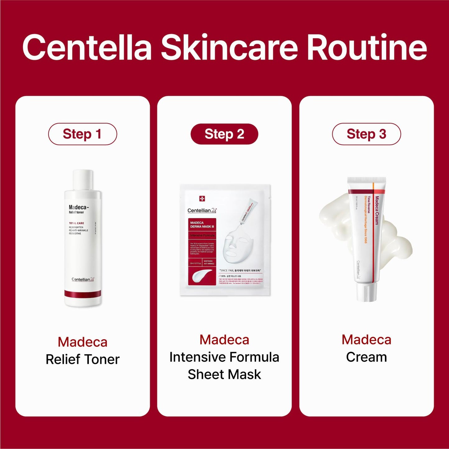 CENTELLIAN 24 Madeca Derma Mask Intensive 10pc – 24-Hour Hydration for All Skin Types