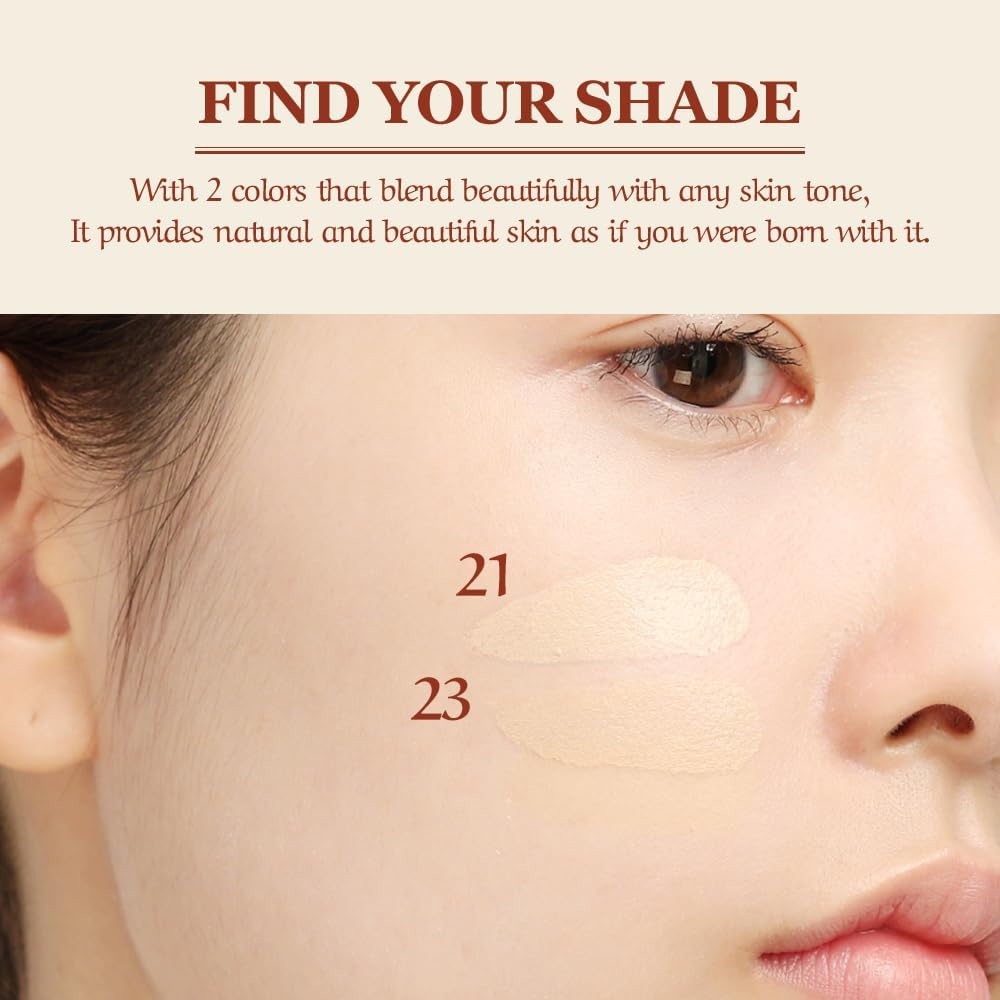 [CHALLANS de PARIS] Couture Cushion Foundation – Premier Cream, High Coverage, Hydrating Glow | 23 Medium Beige, 0.35 oz