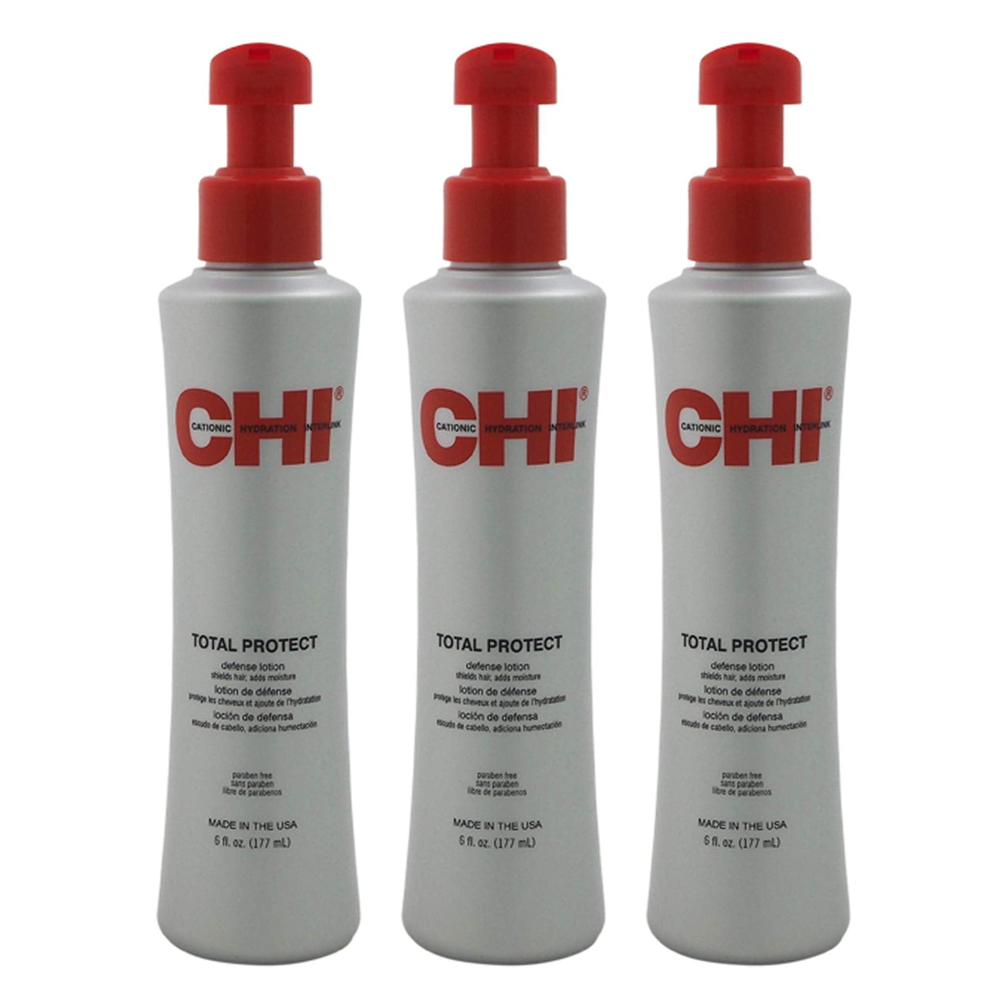 CHI Total Protect 6 oz Leave-In Lotion for All Hair Types | Pack of 3
